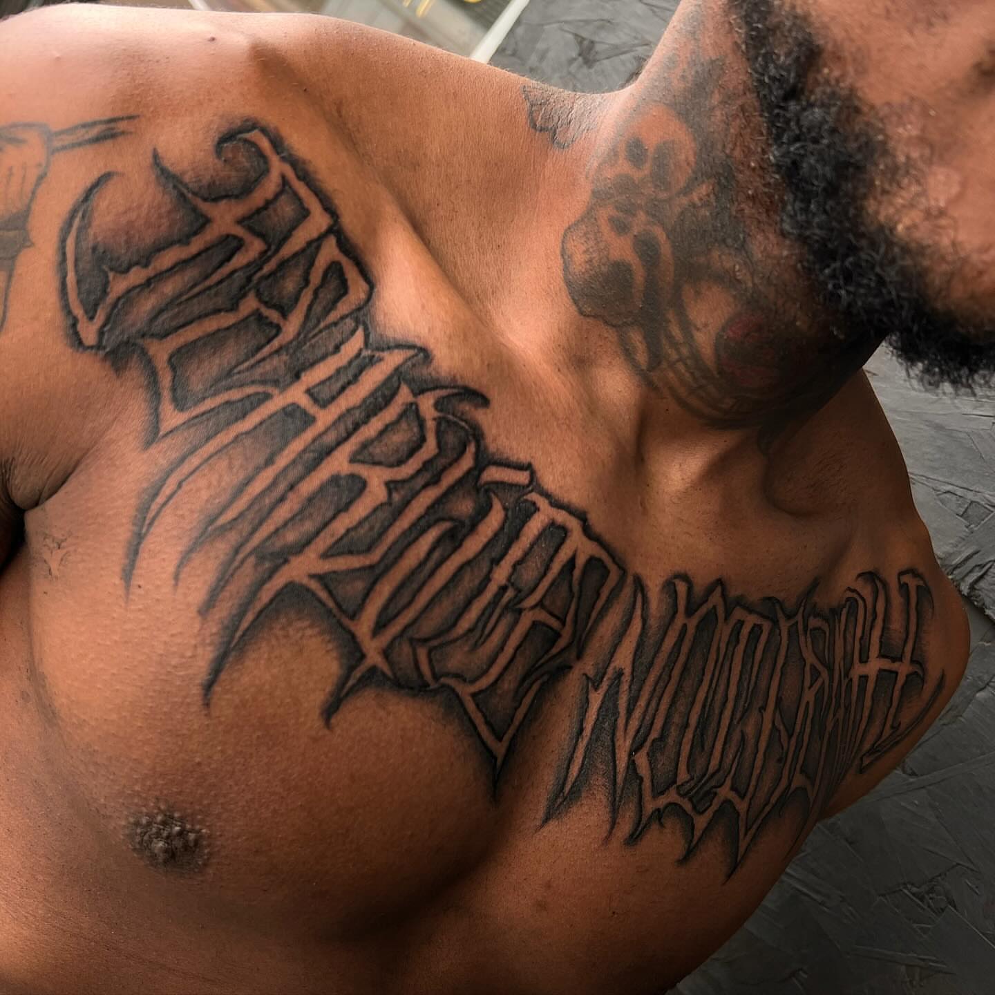 Tattoo by @theclovengnome — black_and_grey