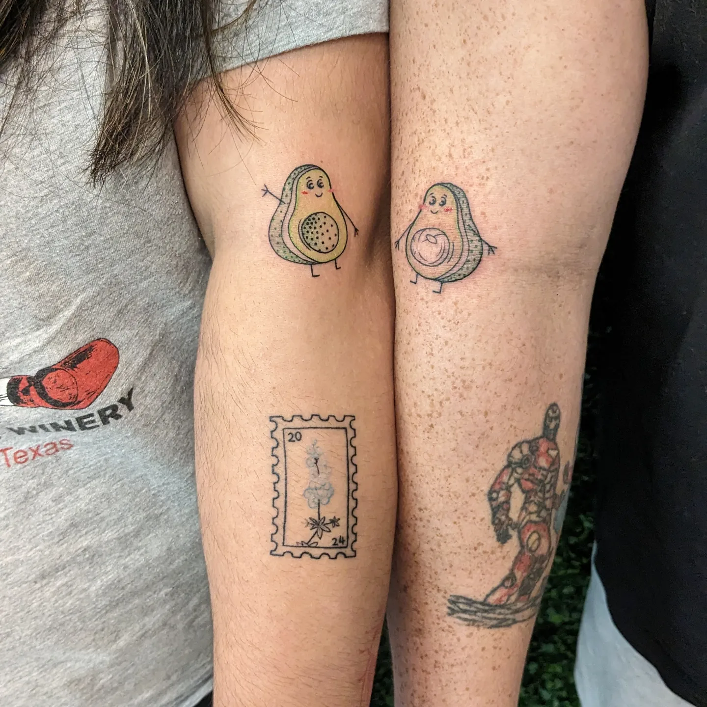 Avocado dotwork tattoo on the forearm by ⁘ heléna tupou-lisle ⁘