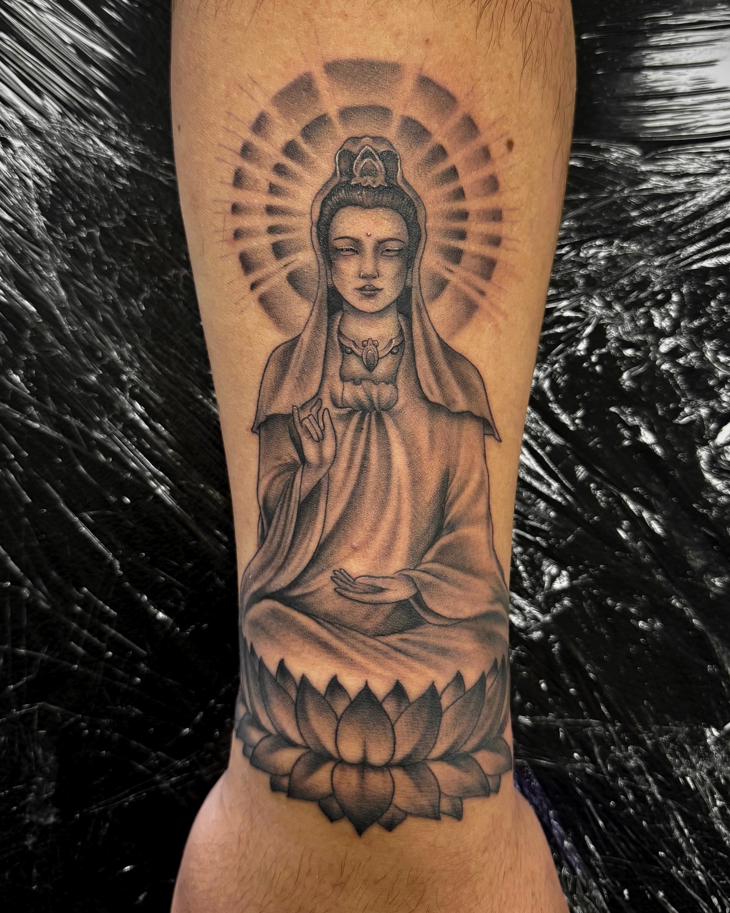 Tattoo by @brandonkirkeby — black_and_grey