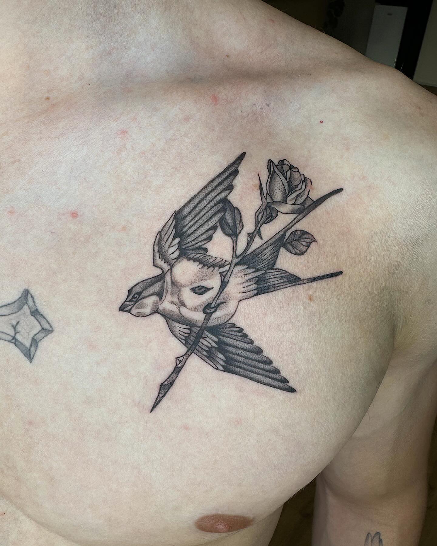 Tattoo by @julesrose.tattoos — black_and_grey