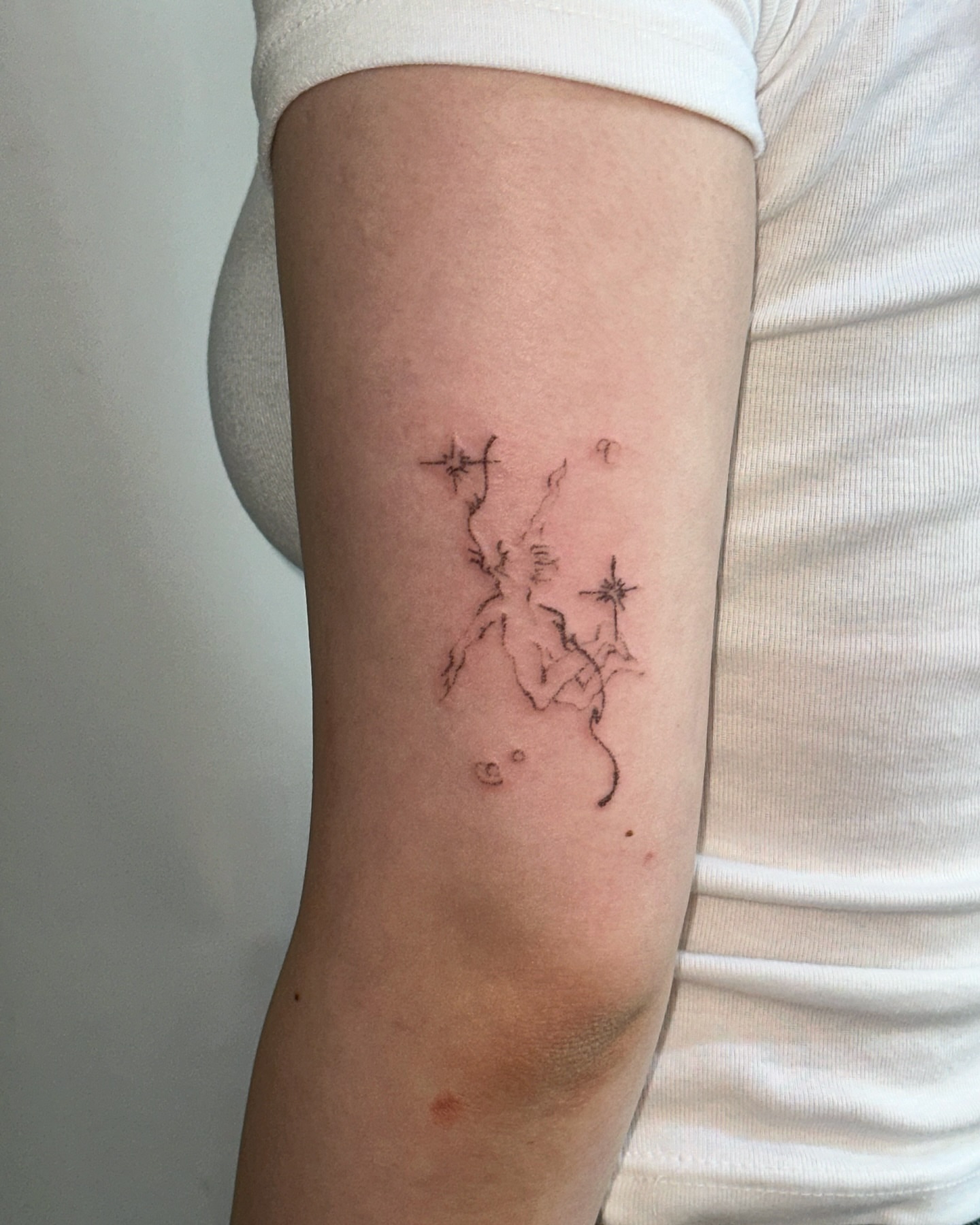 Tattoo by @011poke — fine_line