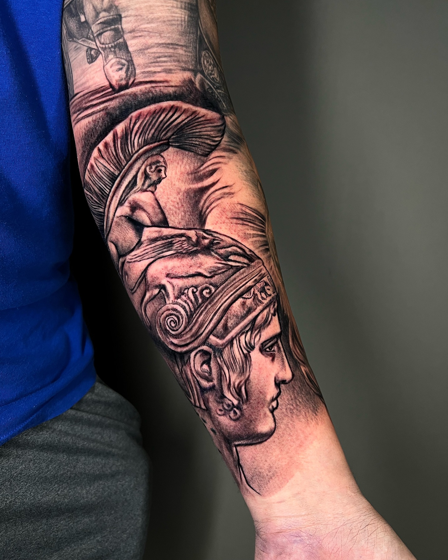 Tattoo by @biggusink — black_and_grey, realism