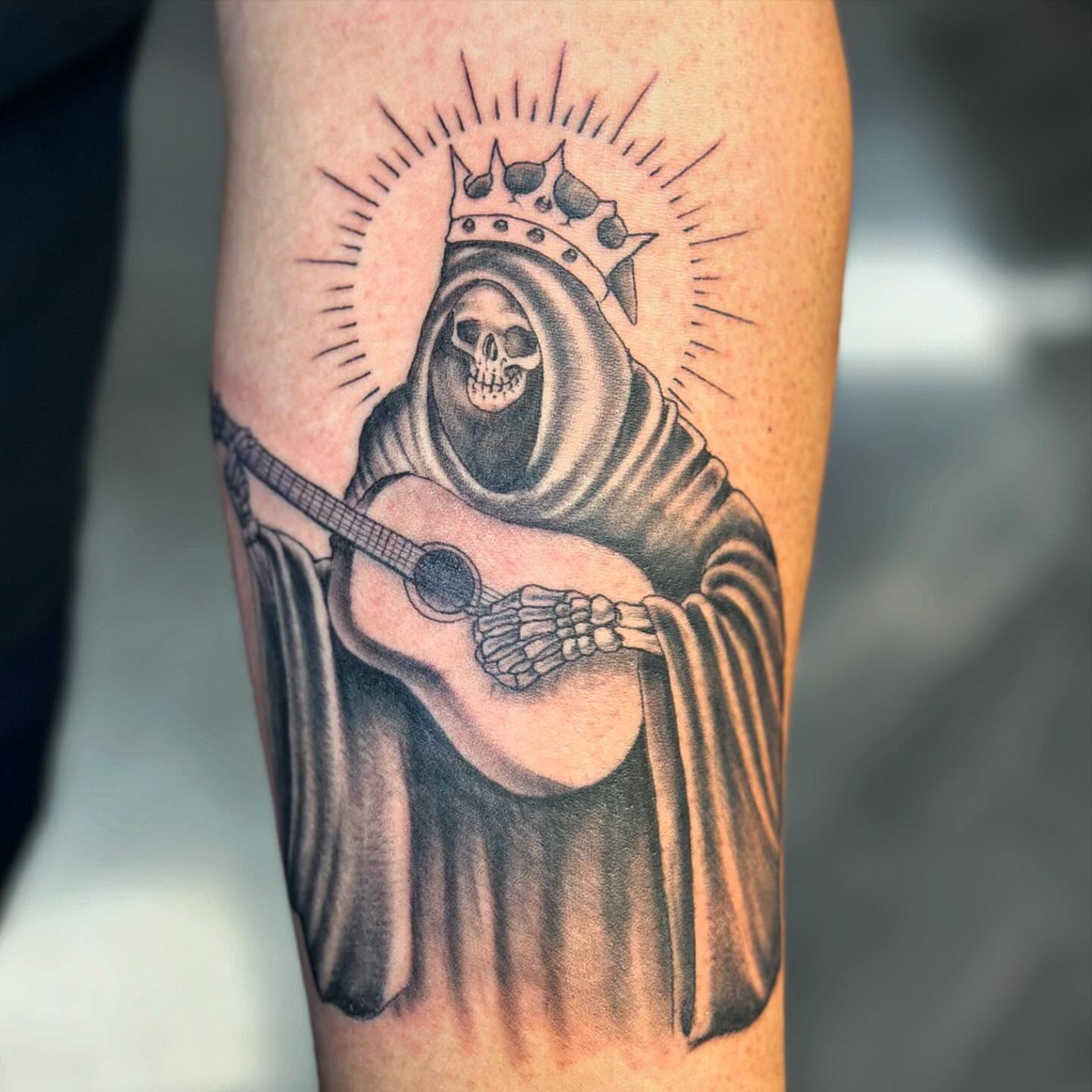 Tattoo by @tattoosbyrzo β black_and_grey