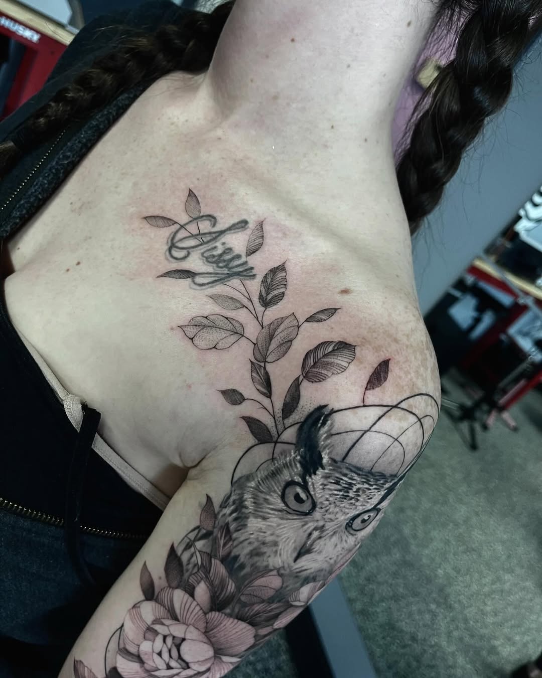 Tattoo by @thinkinkjr — realism, lettering_script