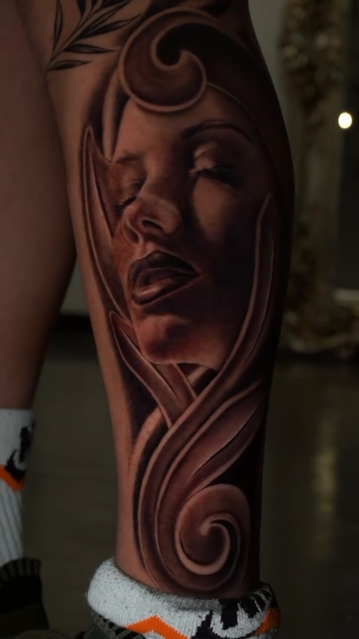 Tattoo by @stainlessneedle — realism, black_and_grey