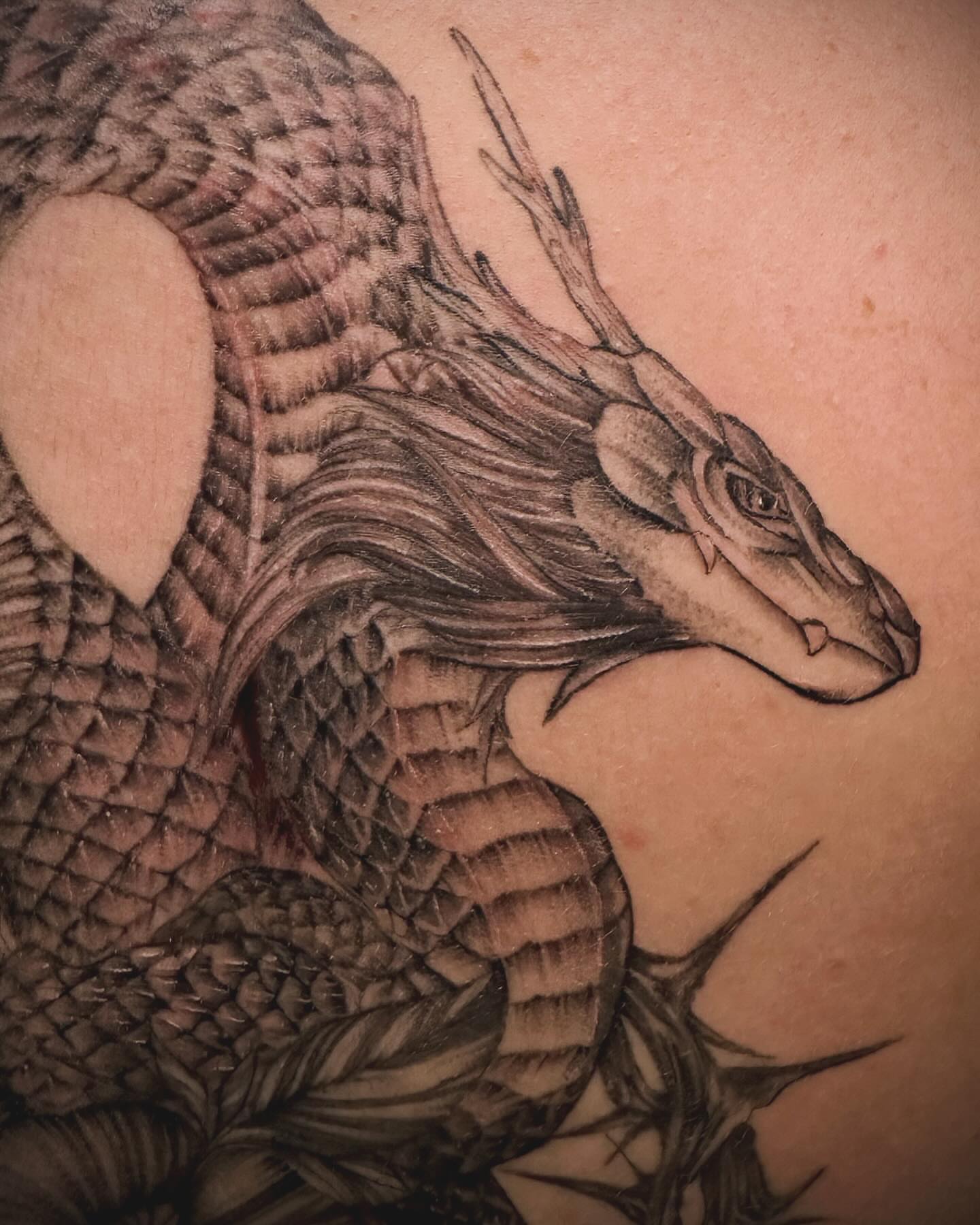Tattoo by @immaculata_tattoo — black_and_grey