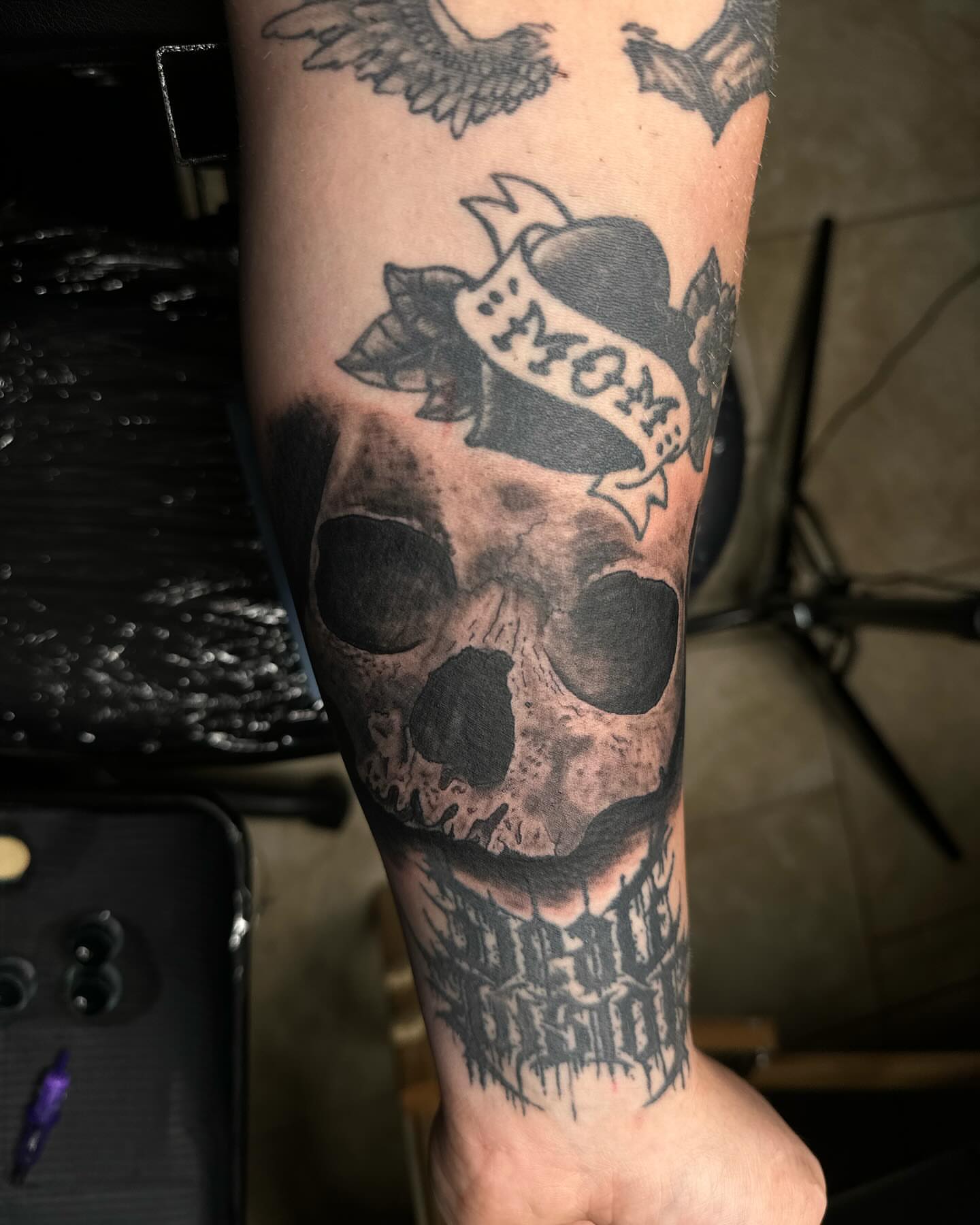 Tattoo by @brooksctattoos — black_and_grey, realism