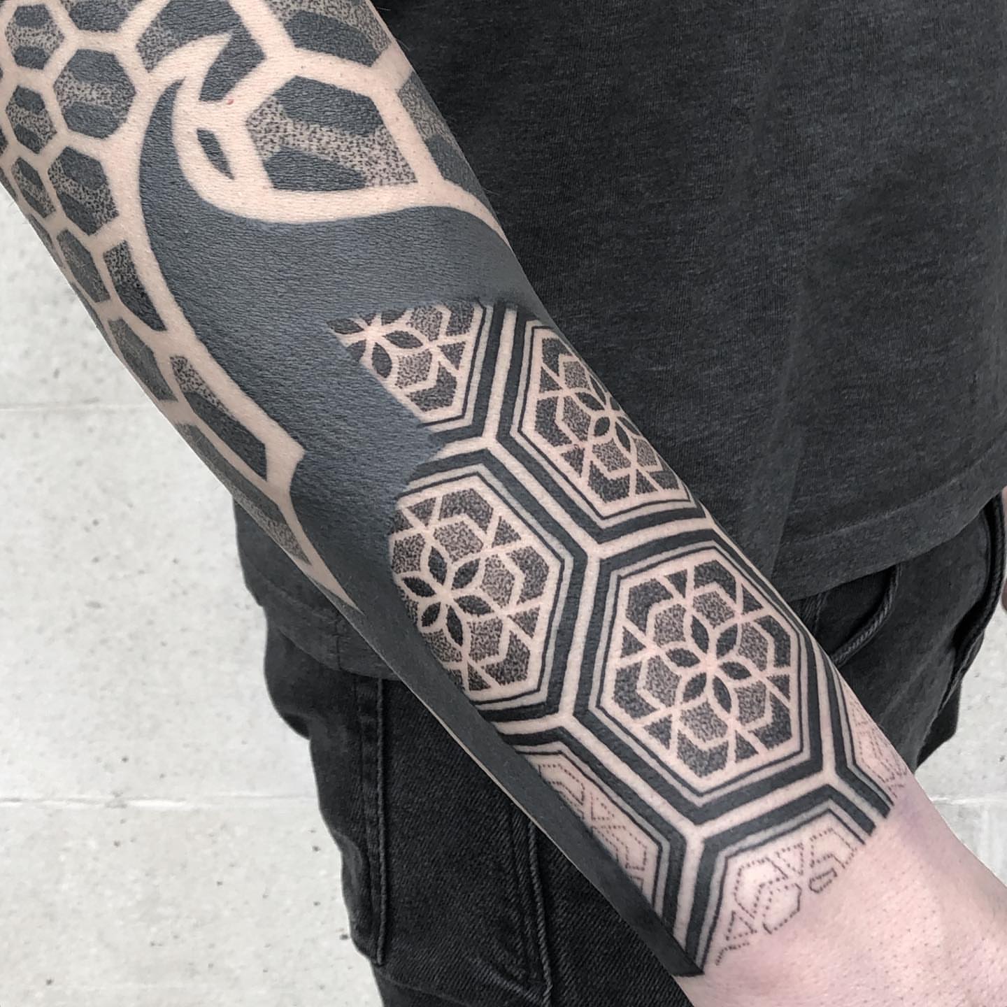 Tattoo by @setharcane — geometric