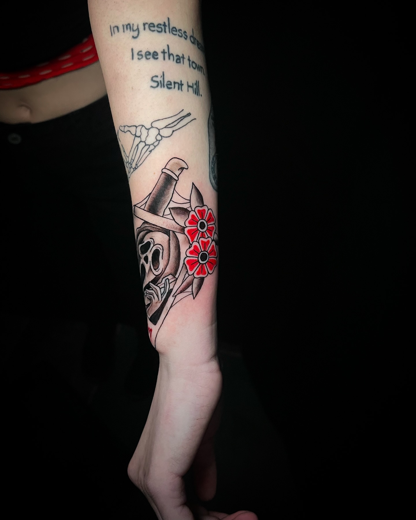 Tattoo by @moogietats — american_traditional, dark_realism