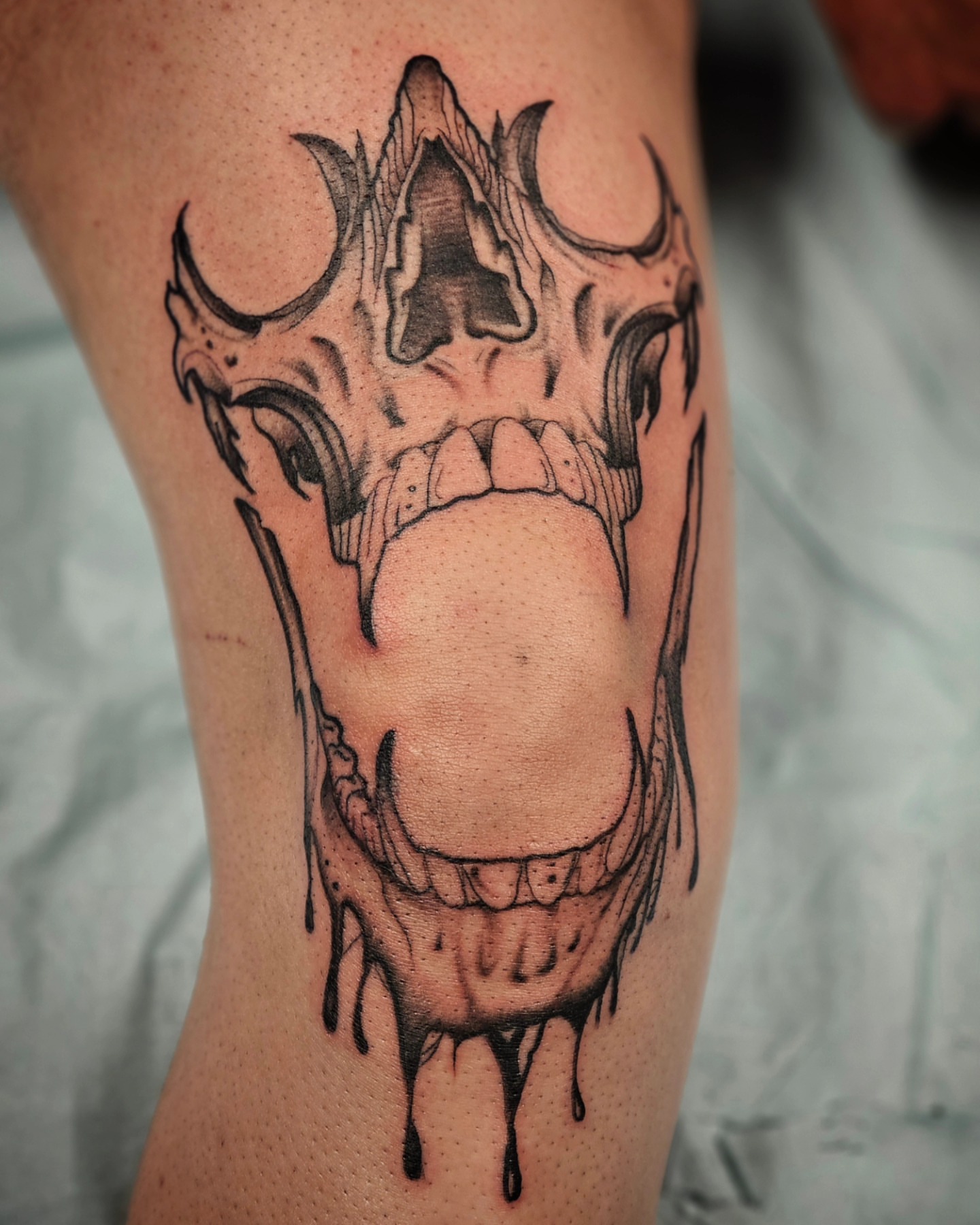 Tattoo by @phatboi915 โ black_and_grey