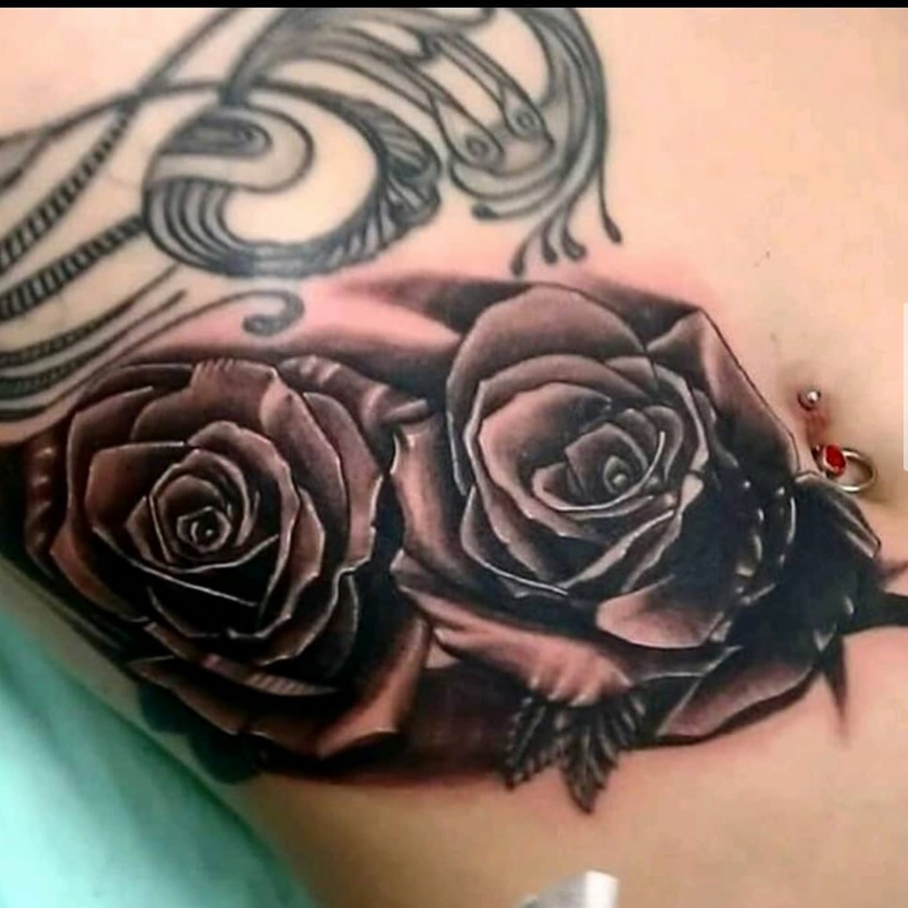 Tattoo by @astroweworld — black_and_grey, realism