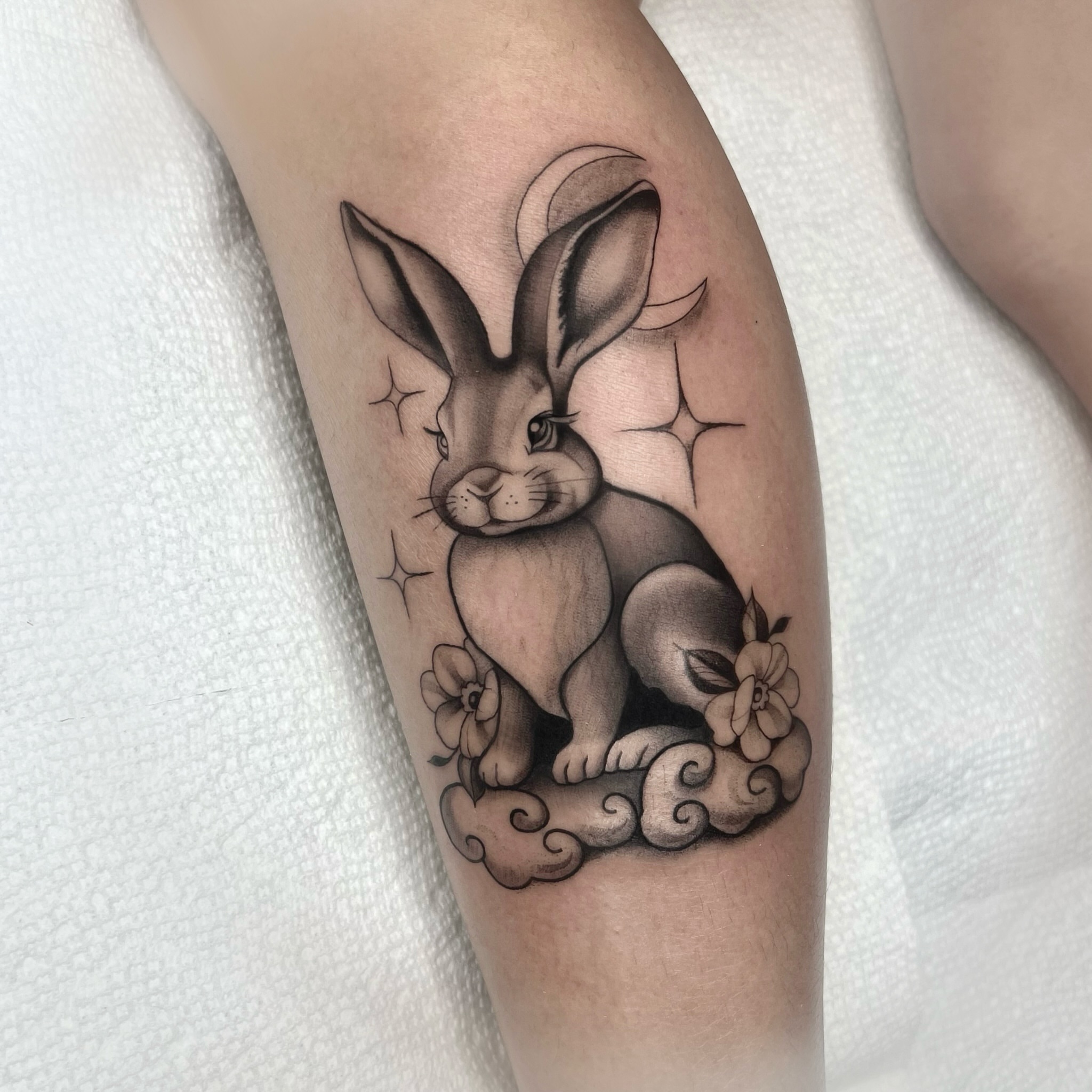 Tattoo by @dannonphantom — black_and_grey