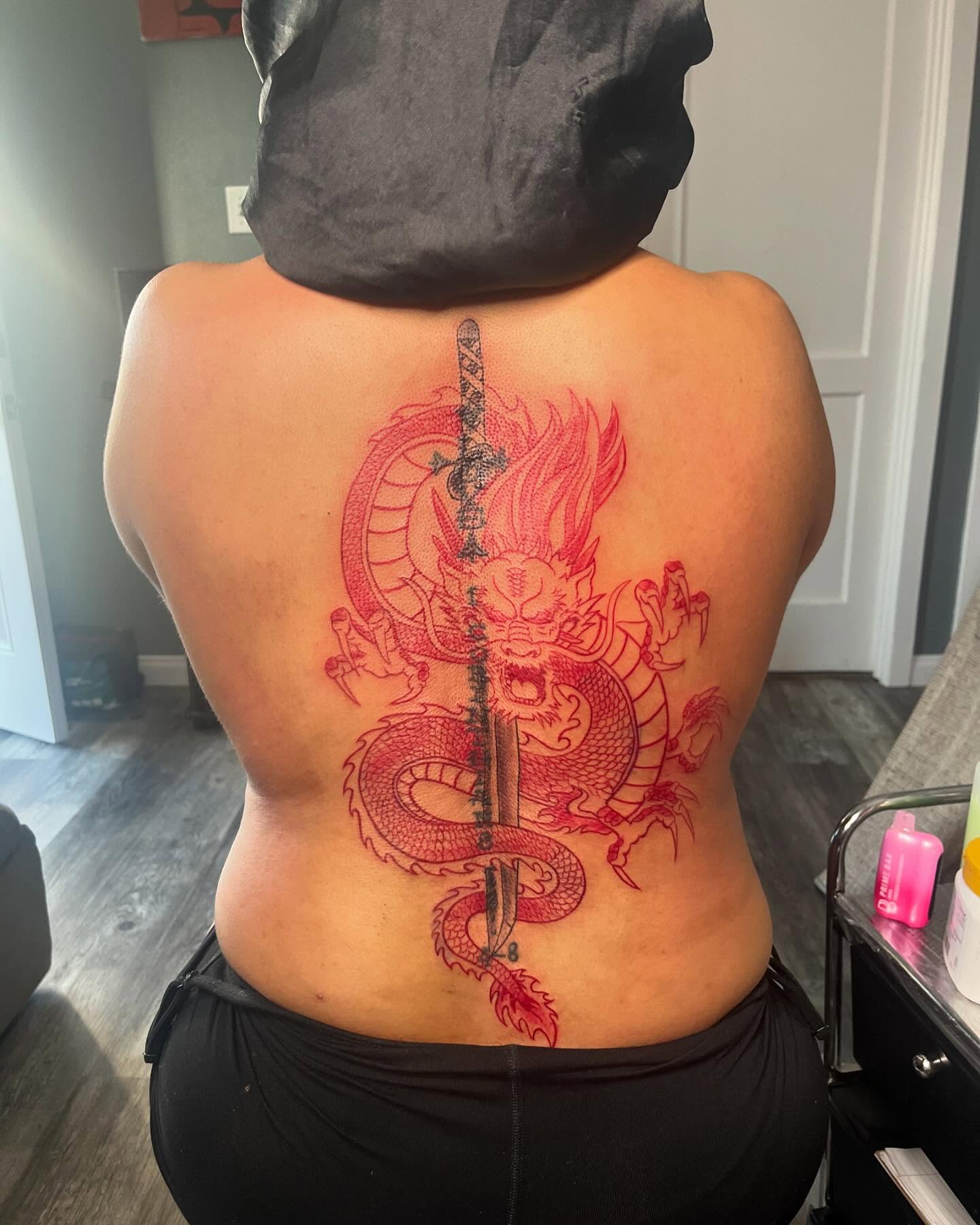 Dragon japanese irezumi tattoo on the back by Bris