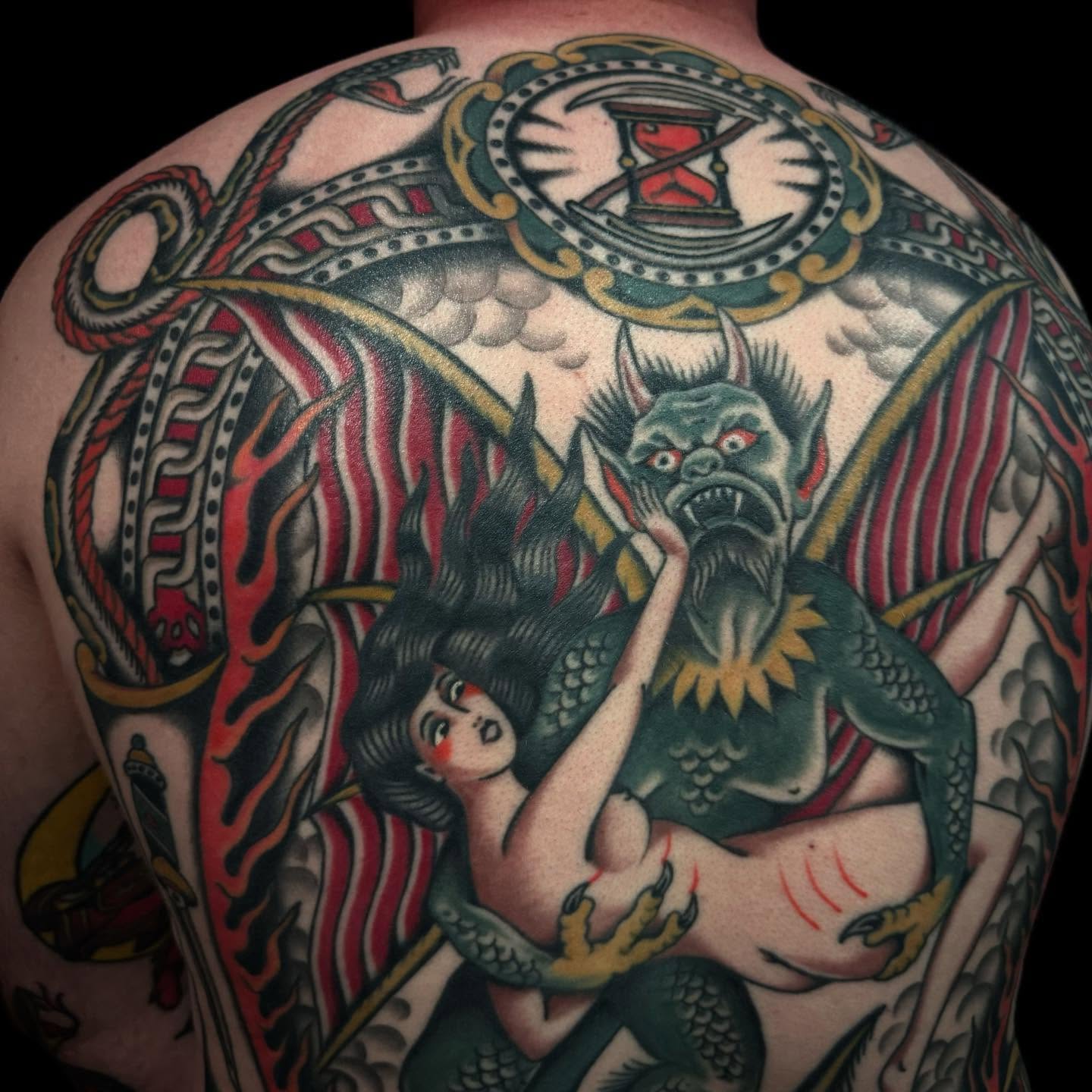 Tattoo by @seanmcmahon_tattoos โ american_traditional, dark_realism