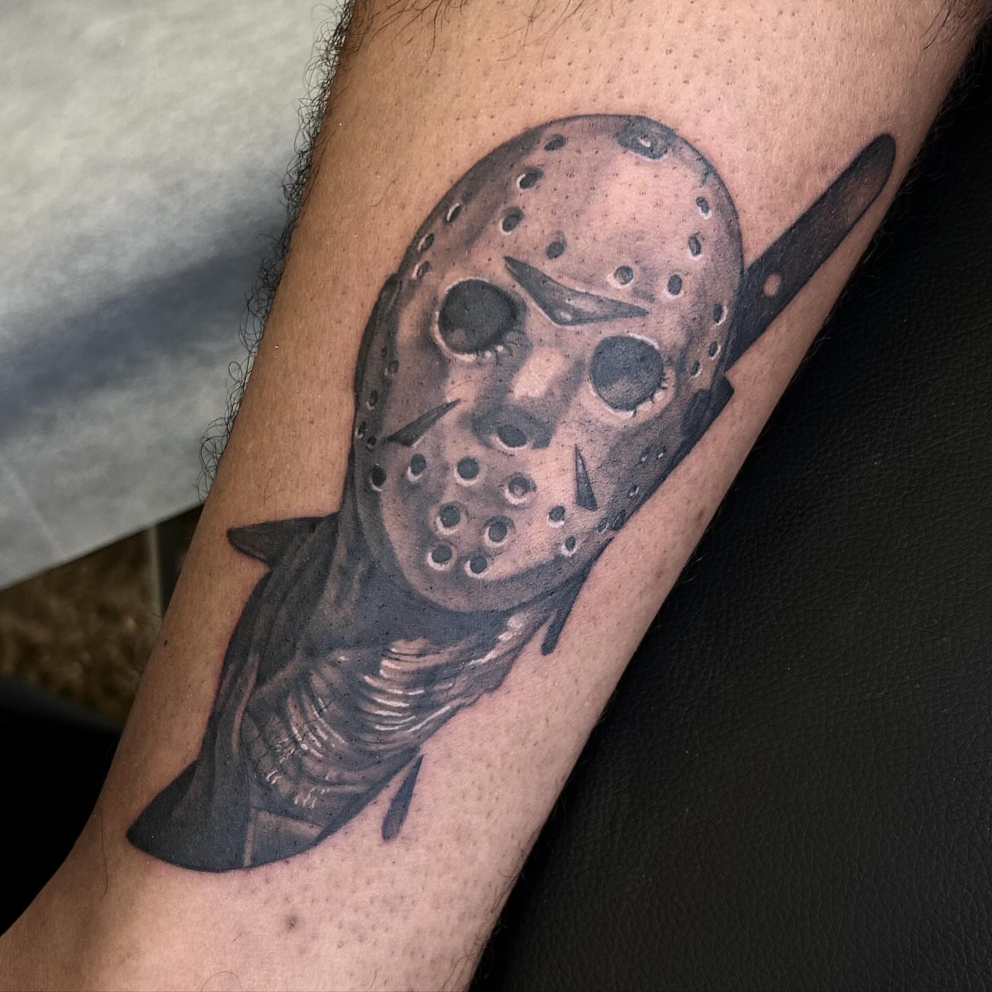 Tattoo by @ryanfuttart — black_and_grey, realism
