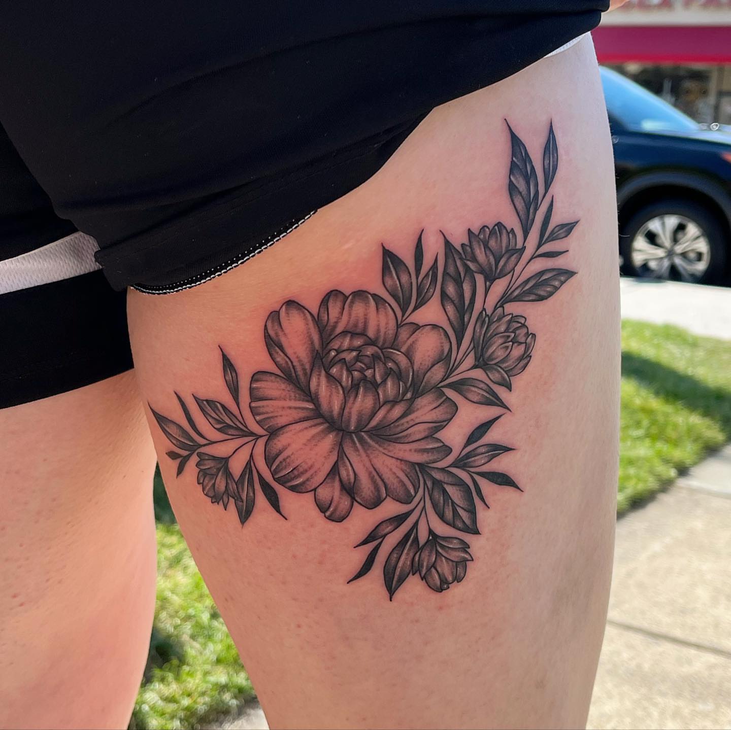 Tattoo by @goldenboysink — black_and_grey