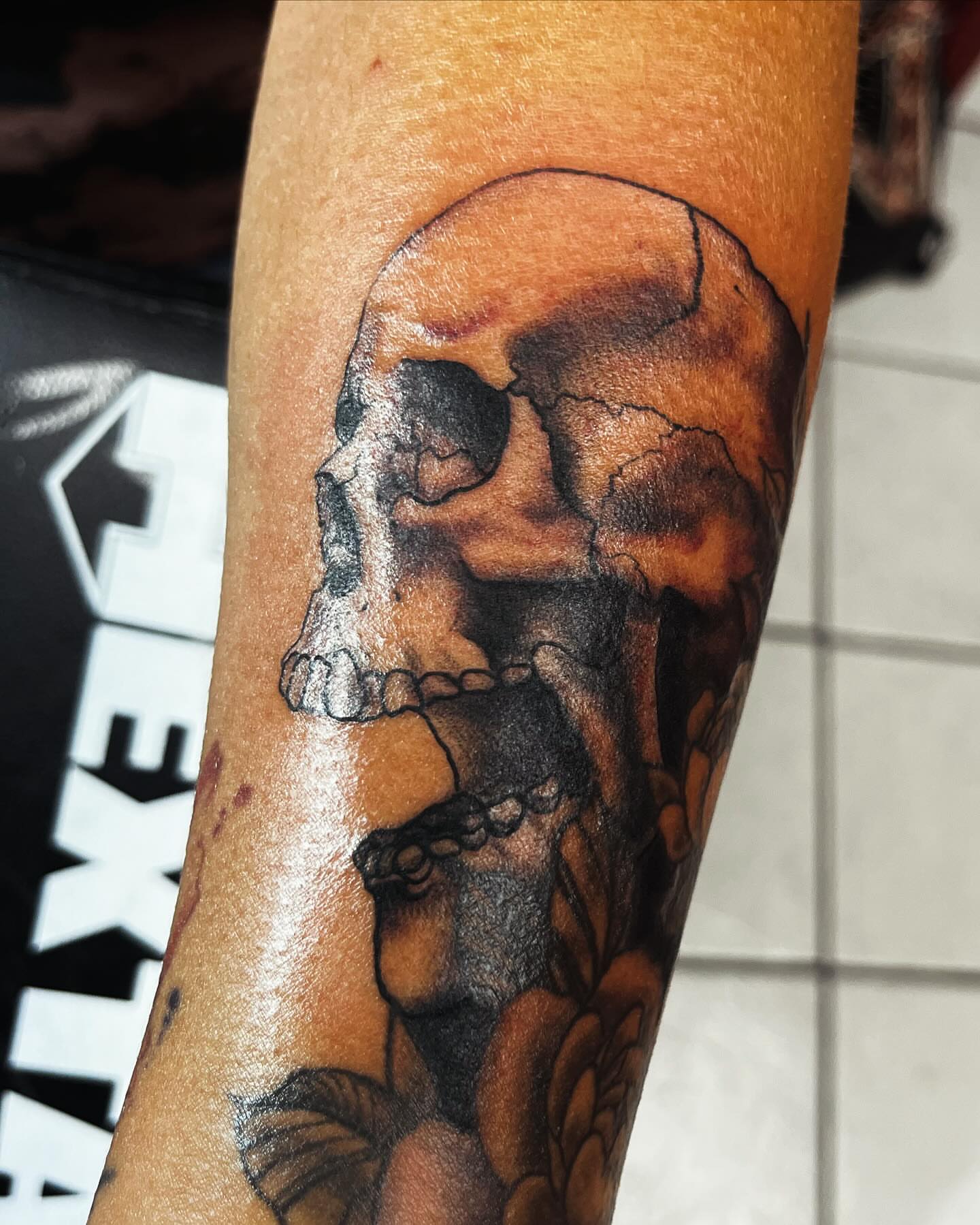 Tattoo by @gauge.creations — black_and_grey
