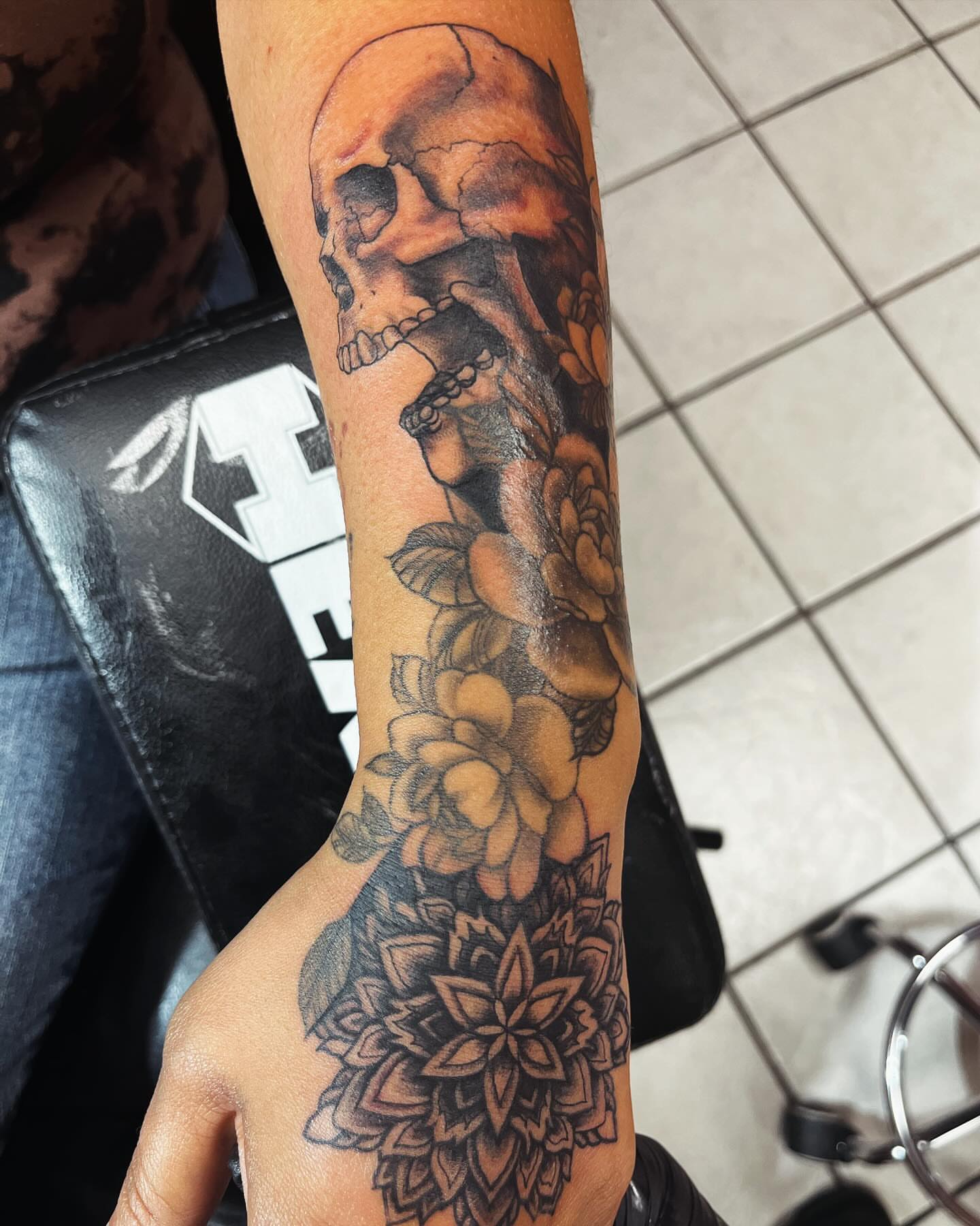 Tattoo by @gauge.creations — black_and_grey, realism