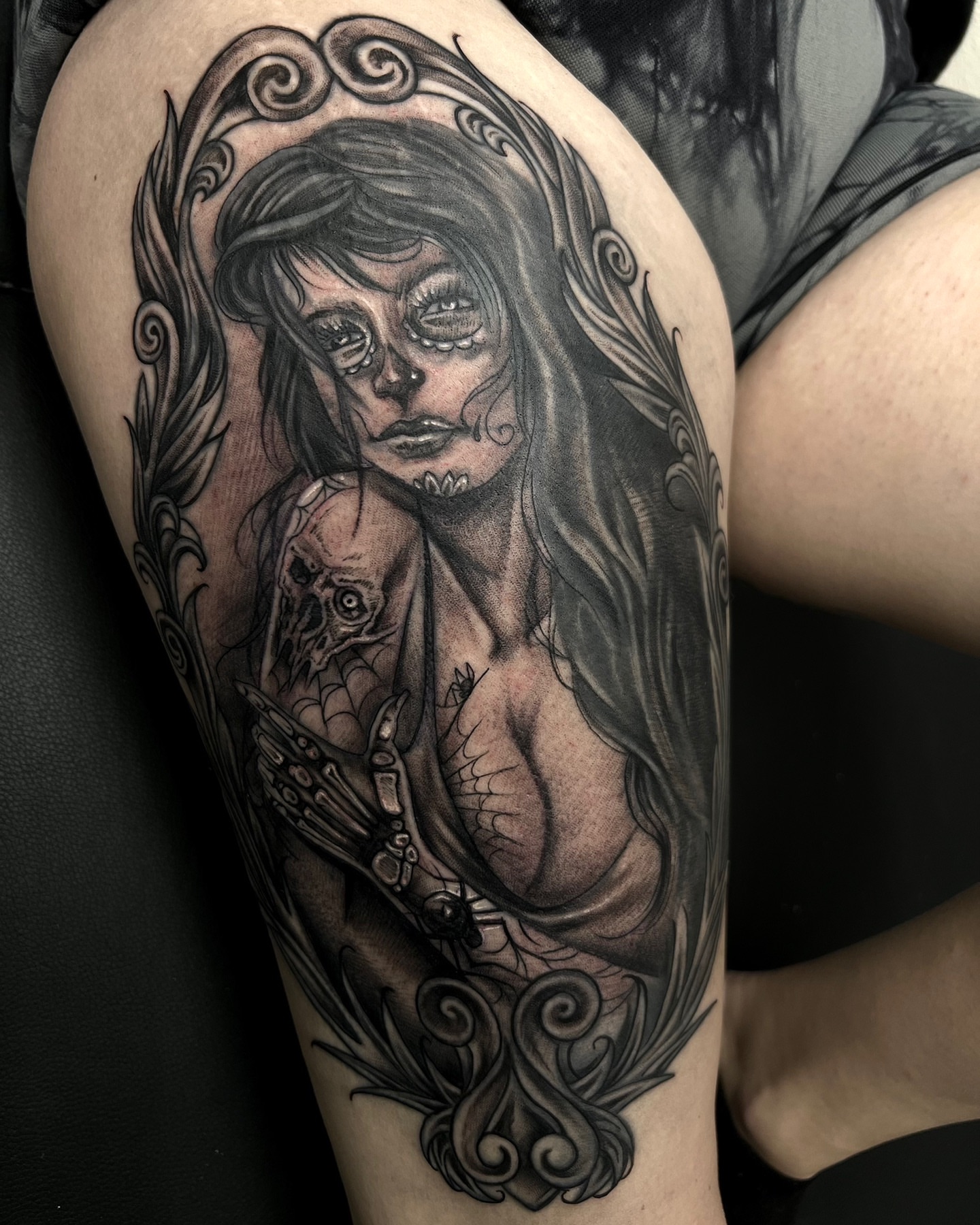 Tattoo by @biggusink — black_and_grey, realism