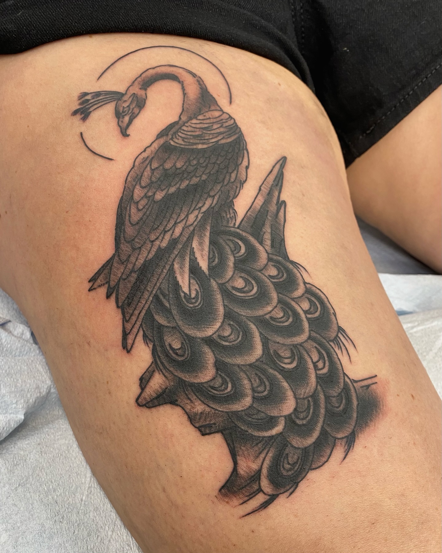 Tattoo by @clarenceworley — black_and_grey