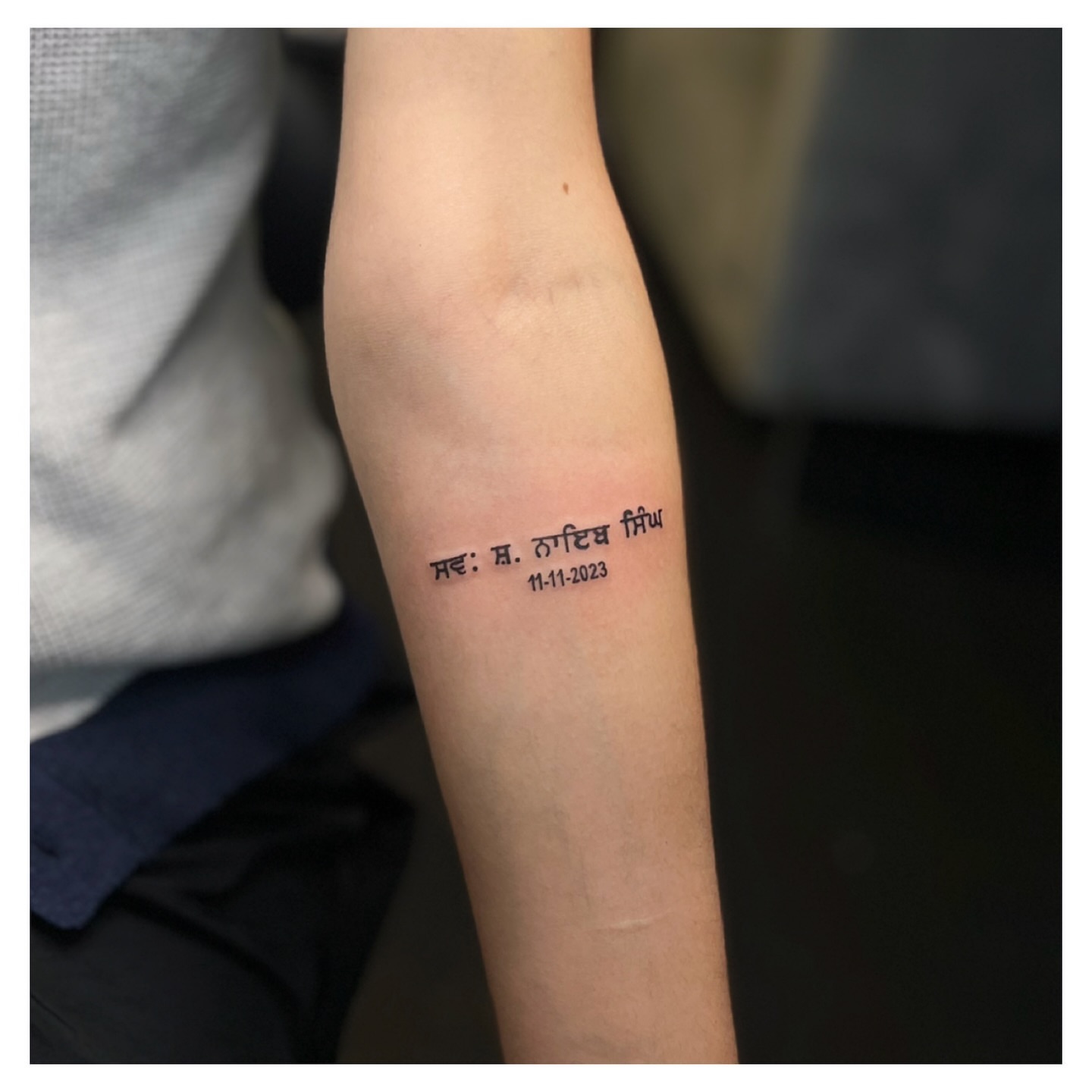 Tattoo by @engraveinks — lettering_script