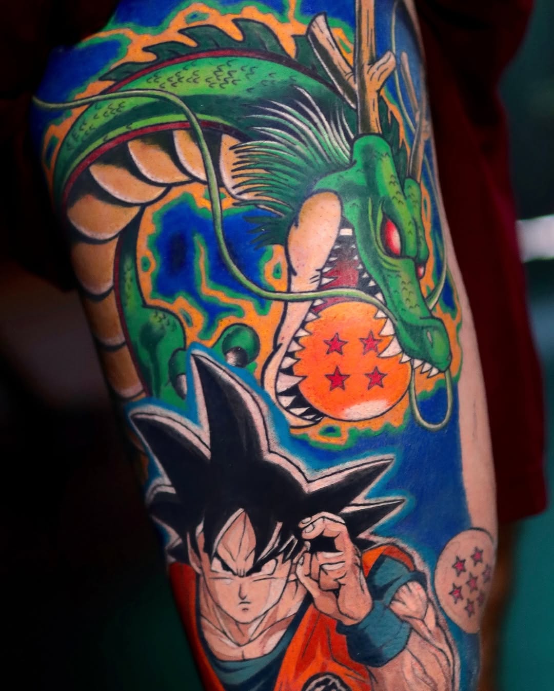 Tattoo by @binnbinn_art — anime, new_school