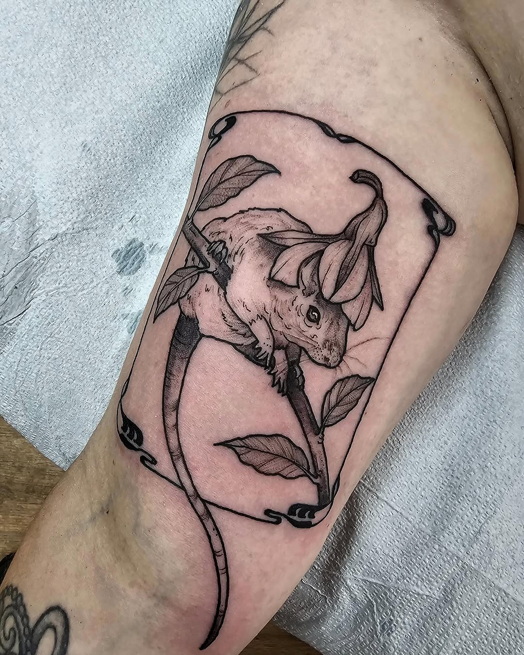 Tattoo by @lorhagarty — realism, black_and_grey