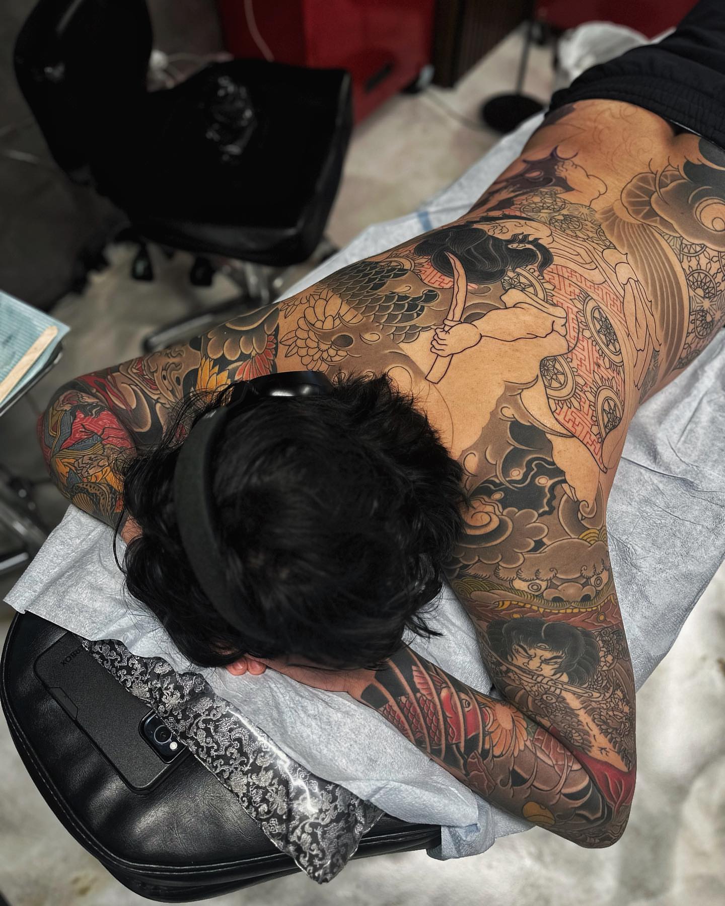 Japanese Irezumi japanese irezumi tattoo on the upper arm by Xiaojun Yin, Vancouver, British Columbia