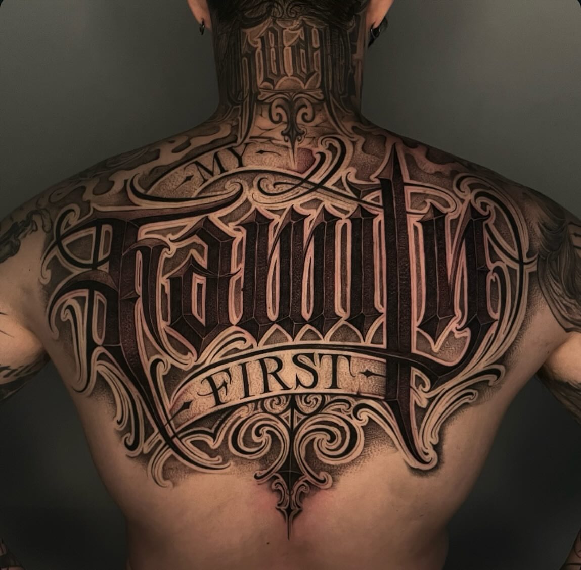 Tattoo by @dopeletterstattoo — lettering_script