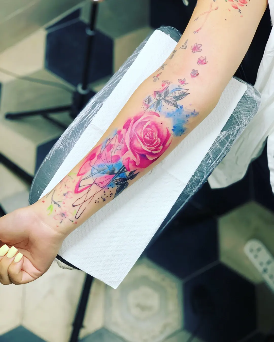 Tattoo by @gghtattoo — watercolor
