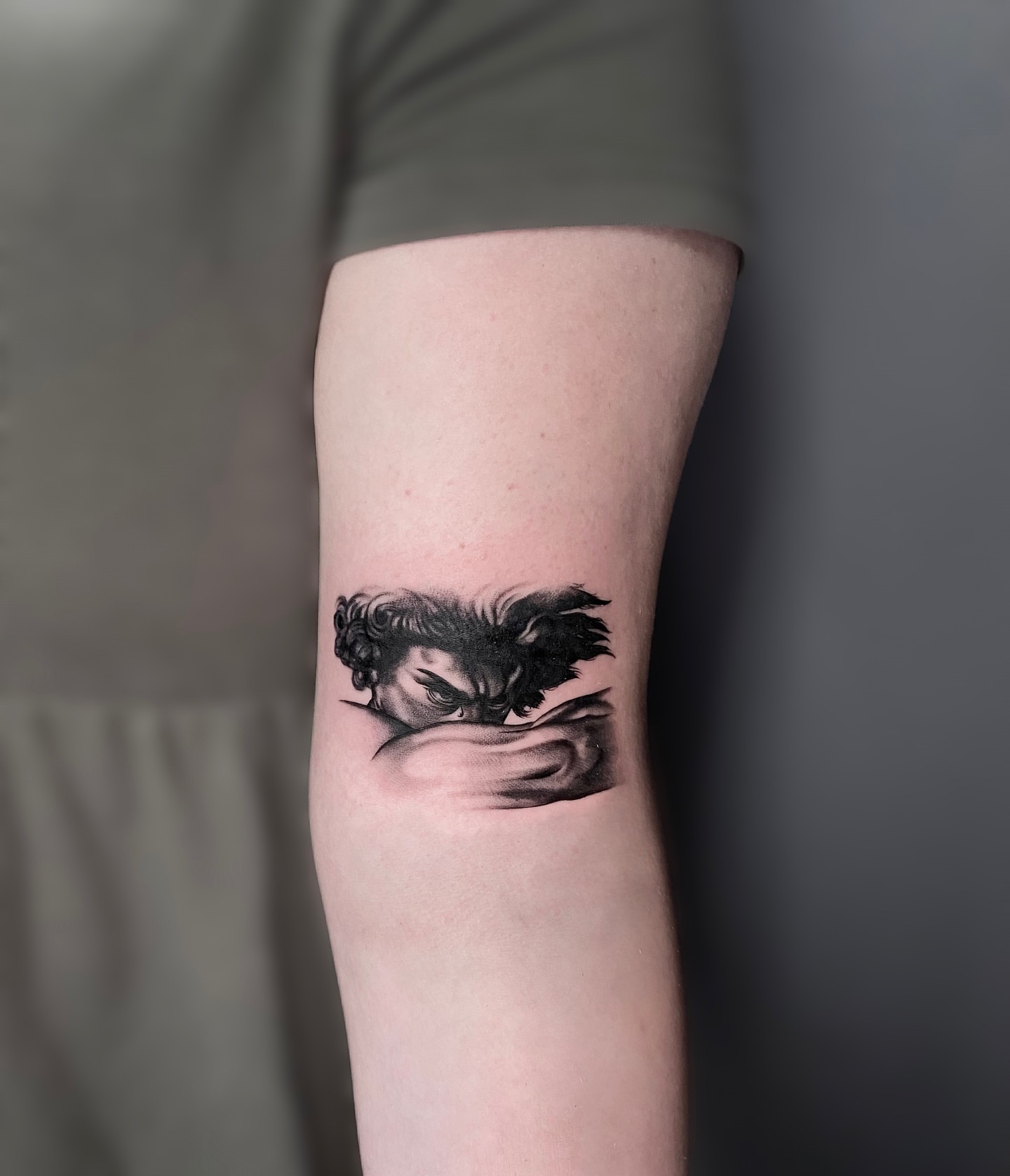 Tattoo by @beckyleetattoos — black_and_grey, realism