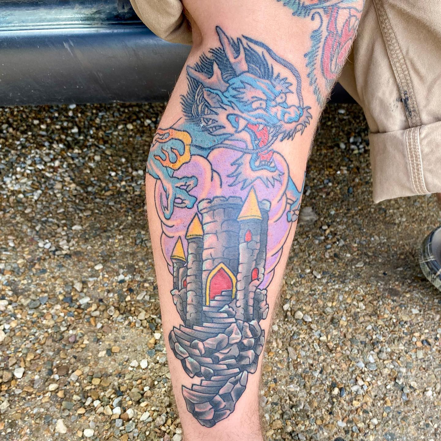 Tattoo by @duggernautt — dotwork