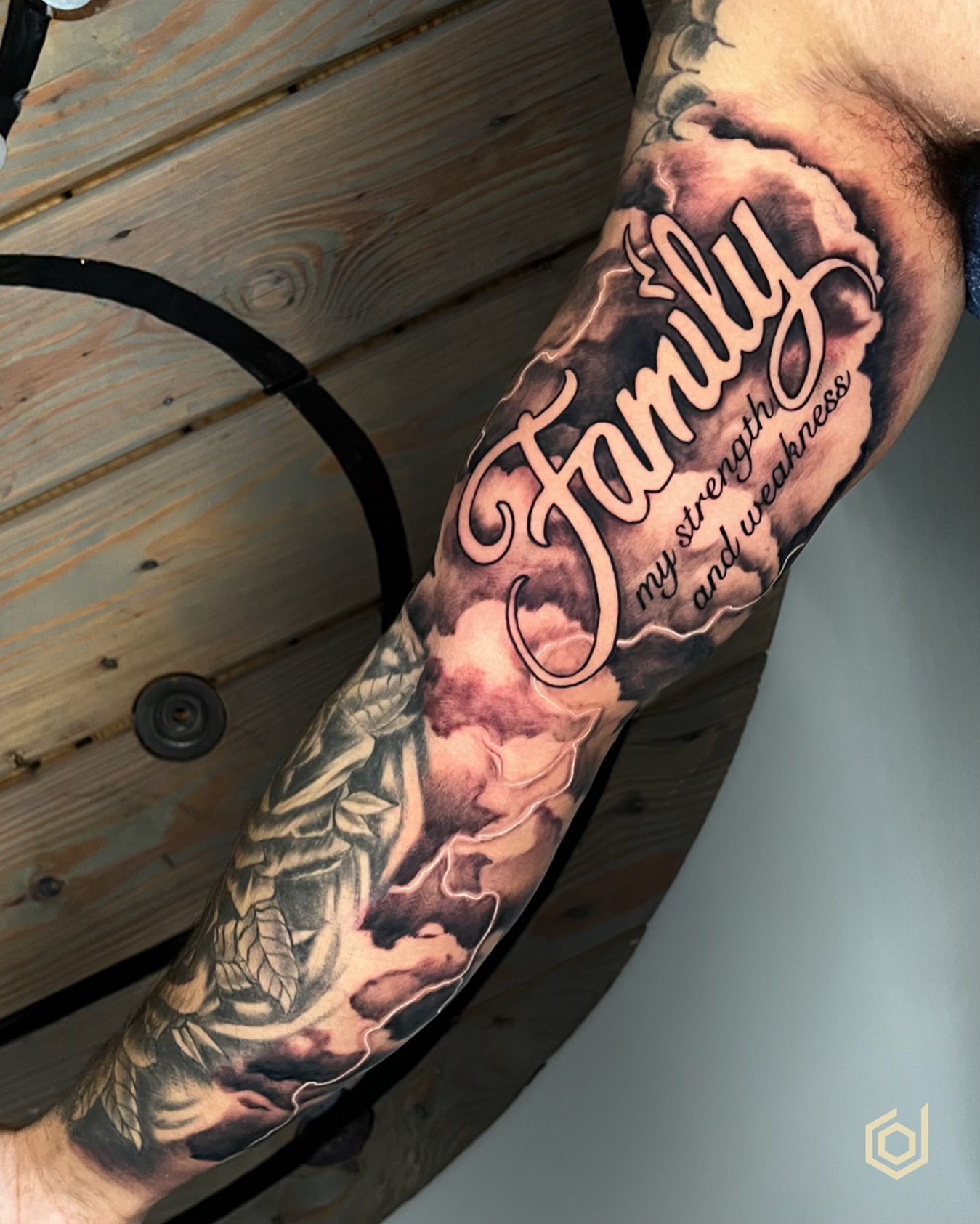 Tattoo by @jakeomen — black_and_grey, realism