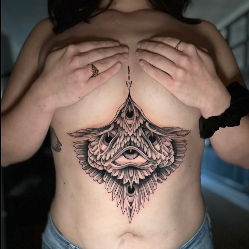 Tattoo by @deirdreaikin — geometric, black_and_grey