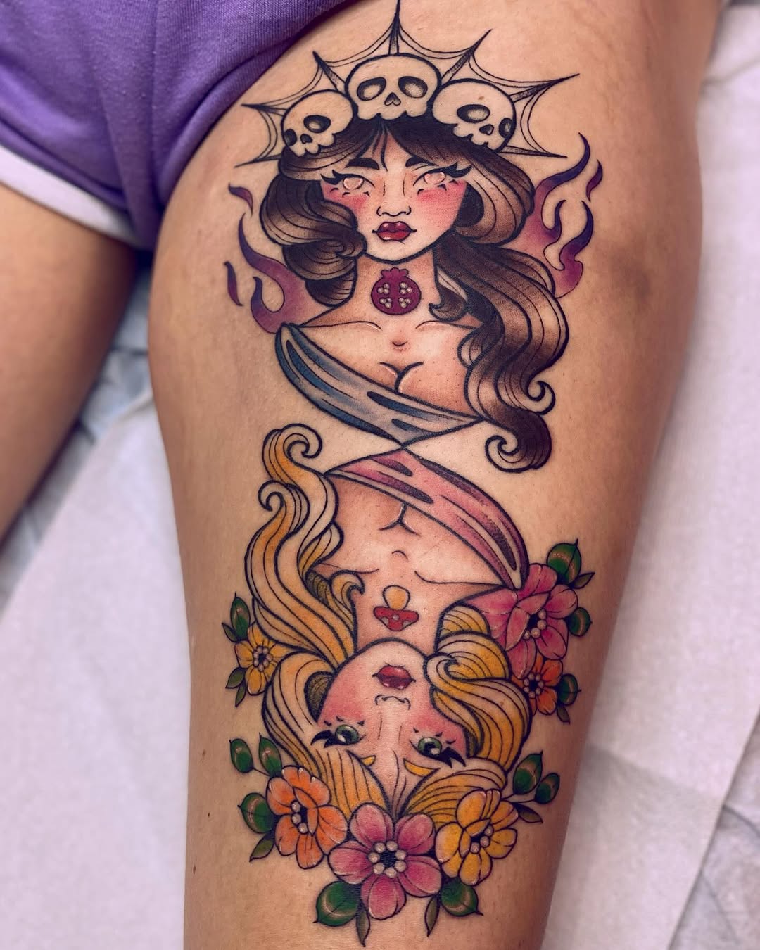 Tattoo by @purrsimmon — neo_traditional, american_traditional