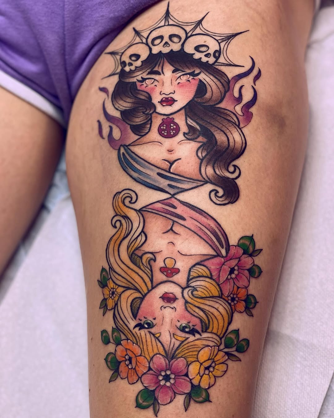 Tattoo by @purrsimmon — neo_traditional, american_traditional