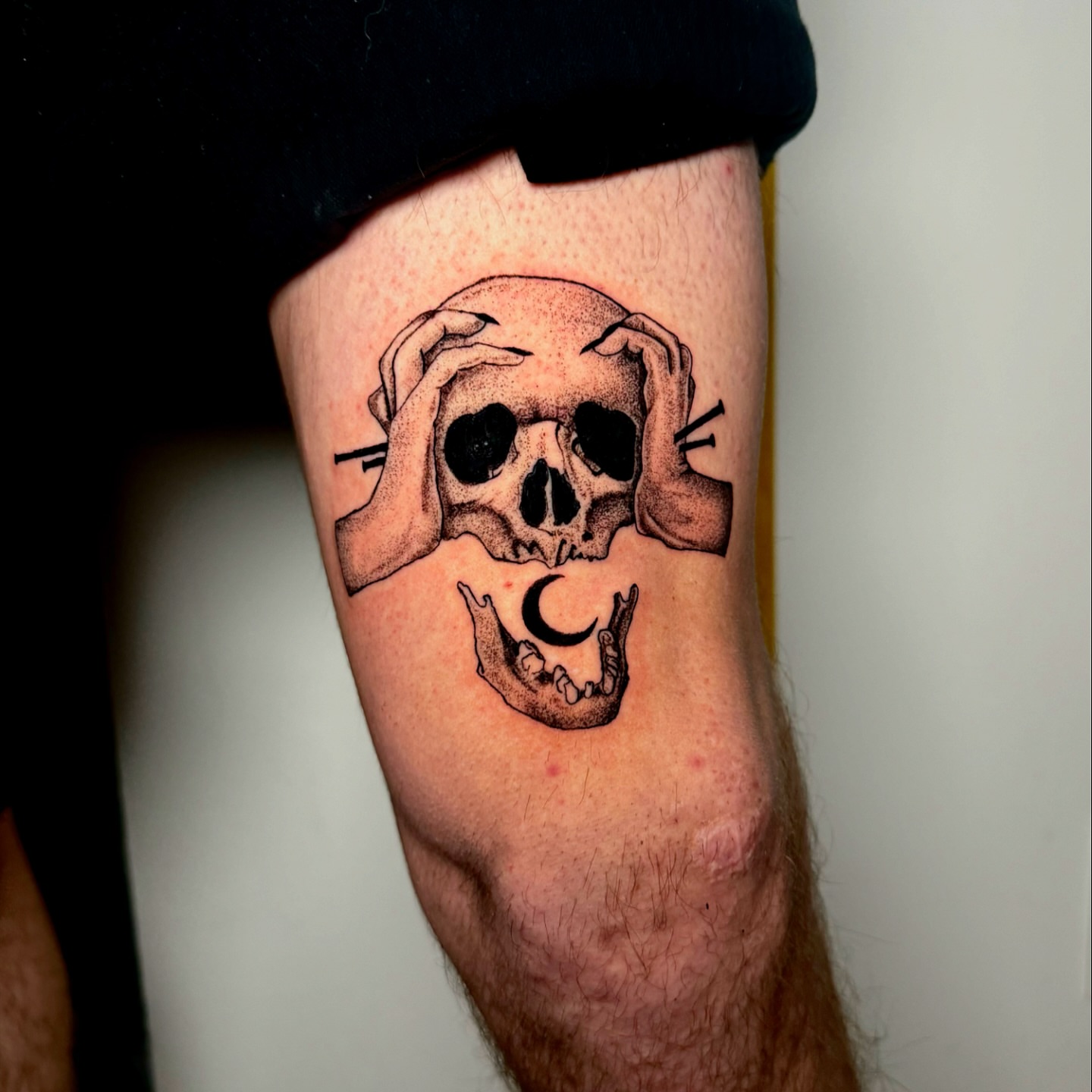 Tattoo by @inkbypiero — dotwork, black_and_grey