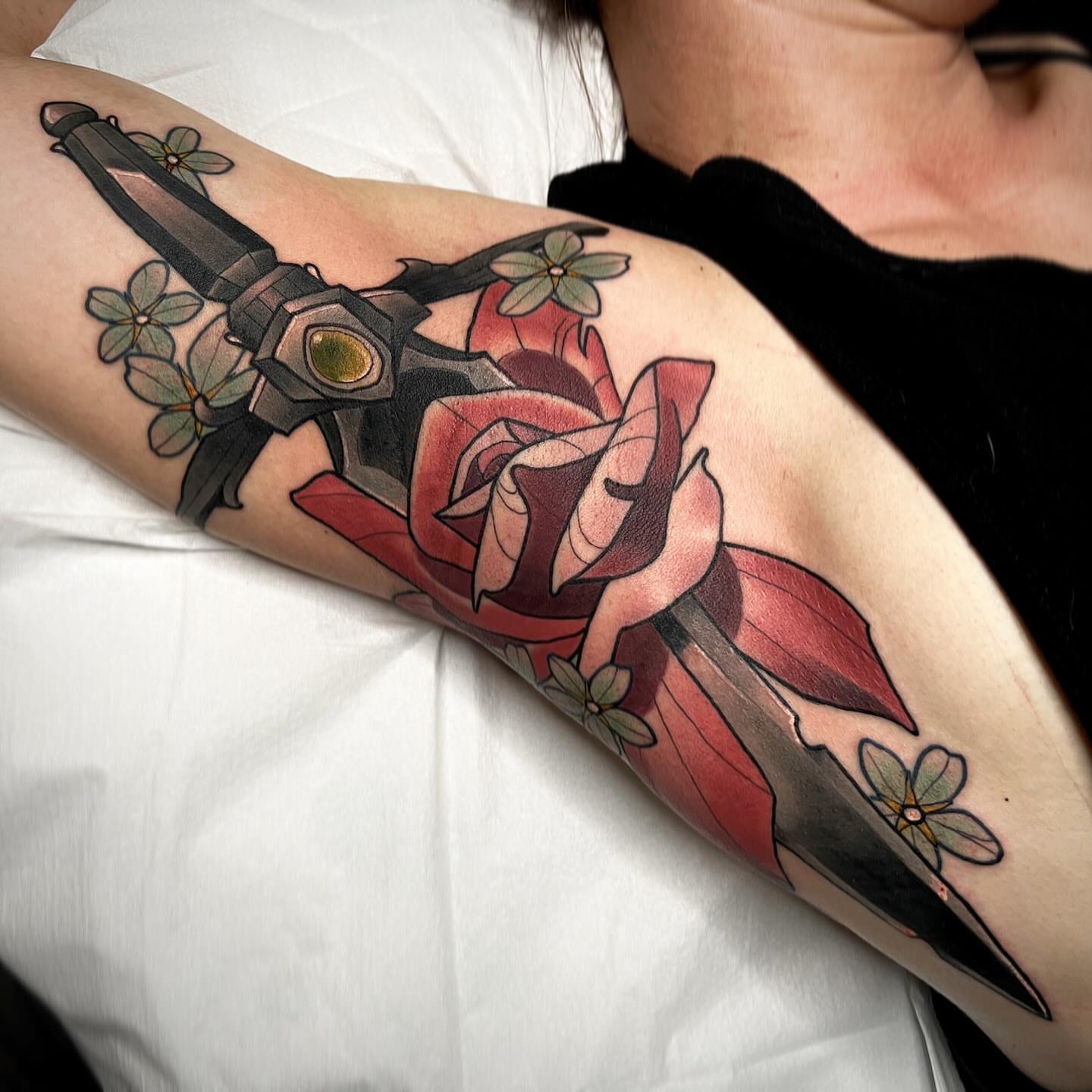Tattoo by @brandonbadluck — american_traditional, realism