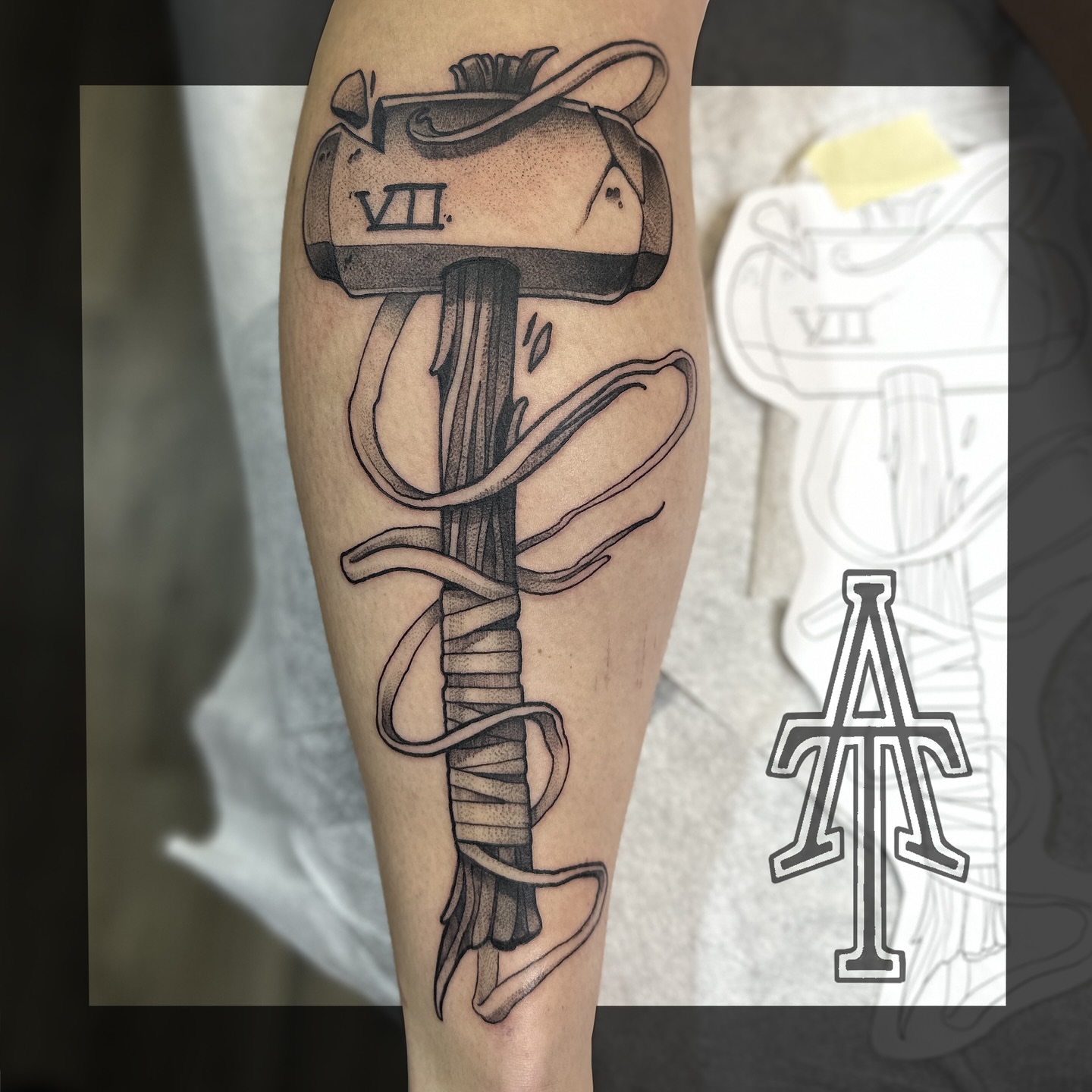 Tattoo by @chrisdobransky — black_and_grey