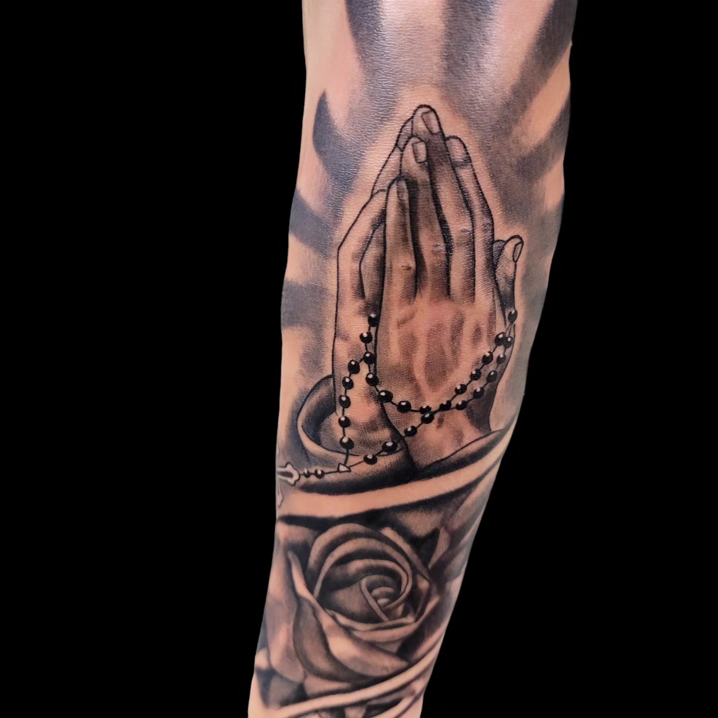 Tattoo by @bigcdotatts — black_and_grey, realism