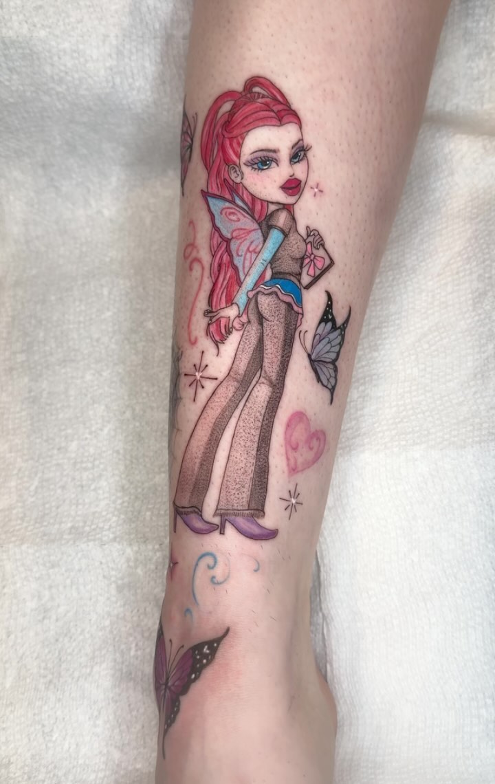 Fairy dotwork tattoo on the forearm by jordyn ๐ญ
