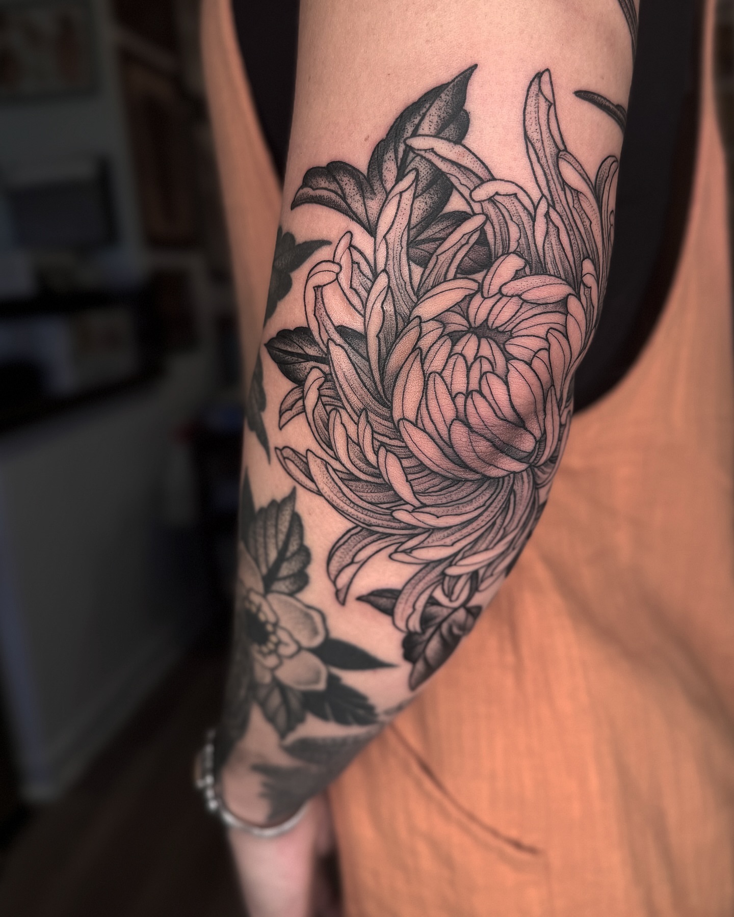Tattoo by @thiefhands — dotwork