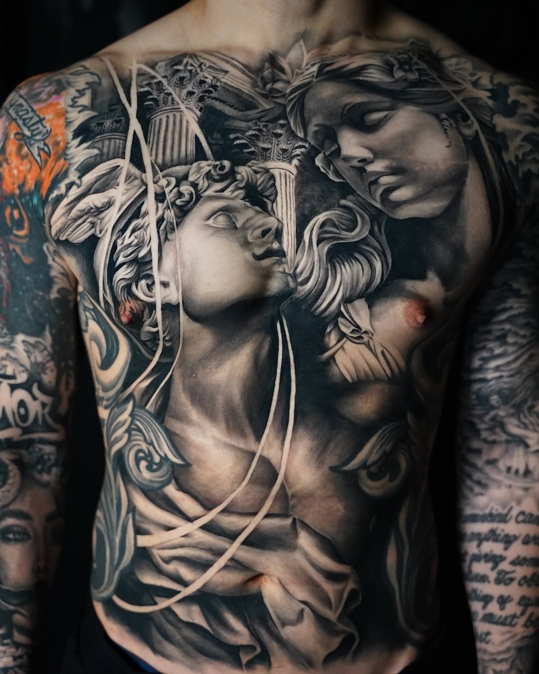 Tattoo by @heavyhitterbam — realism, black_and_grey