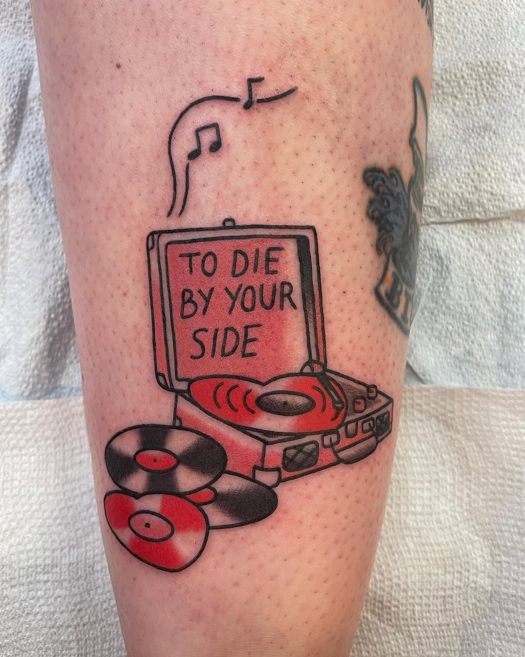 Tattoo by @amanda_deadly — american_traditional, lettering_script
