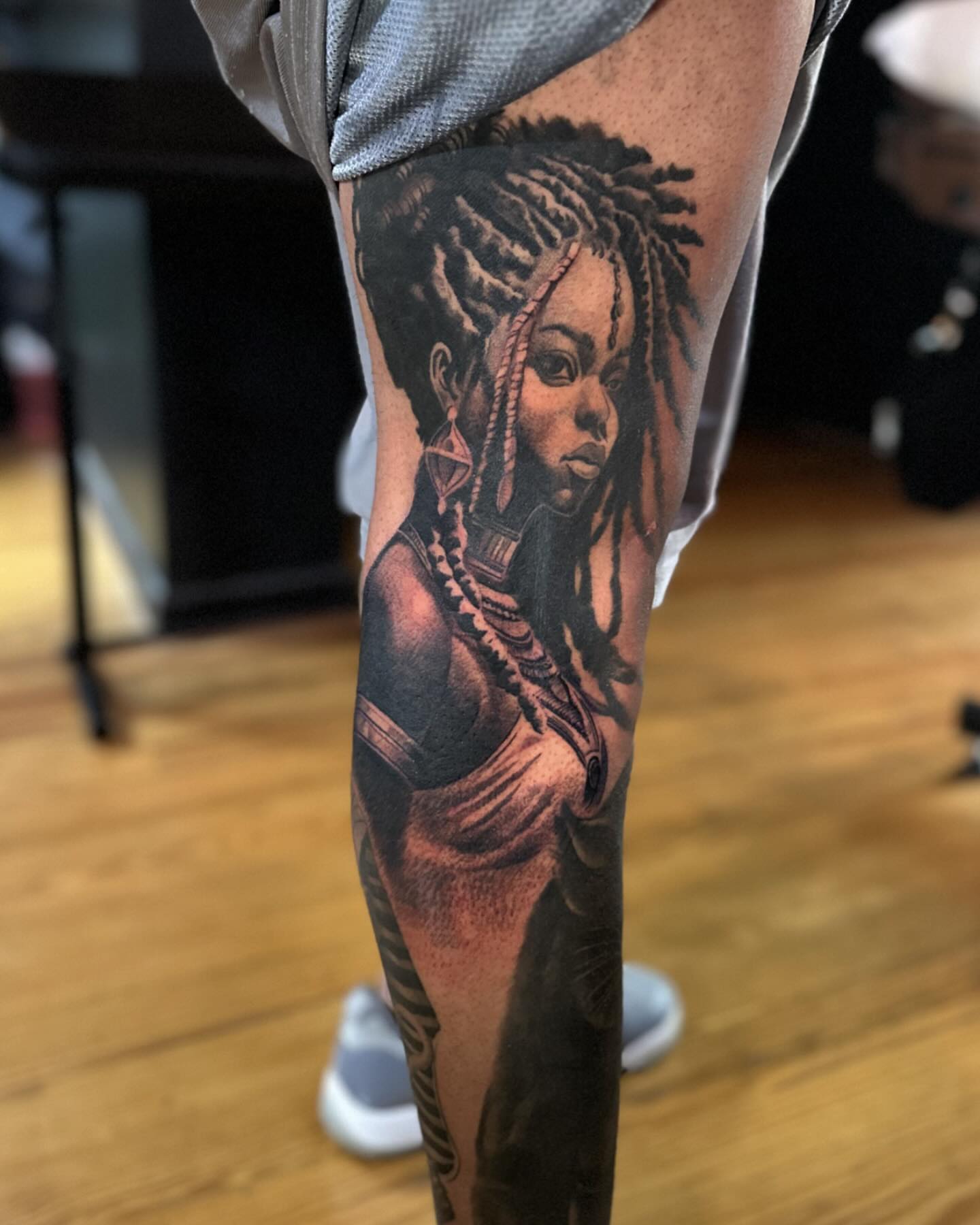 Tattoo by @mikey_ruck — realism, black_and_grey