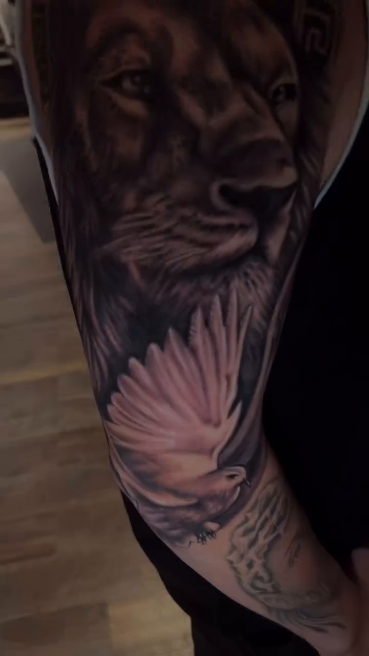 Tattoo by @kiddo_tats — realism, black_and_grey