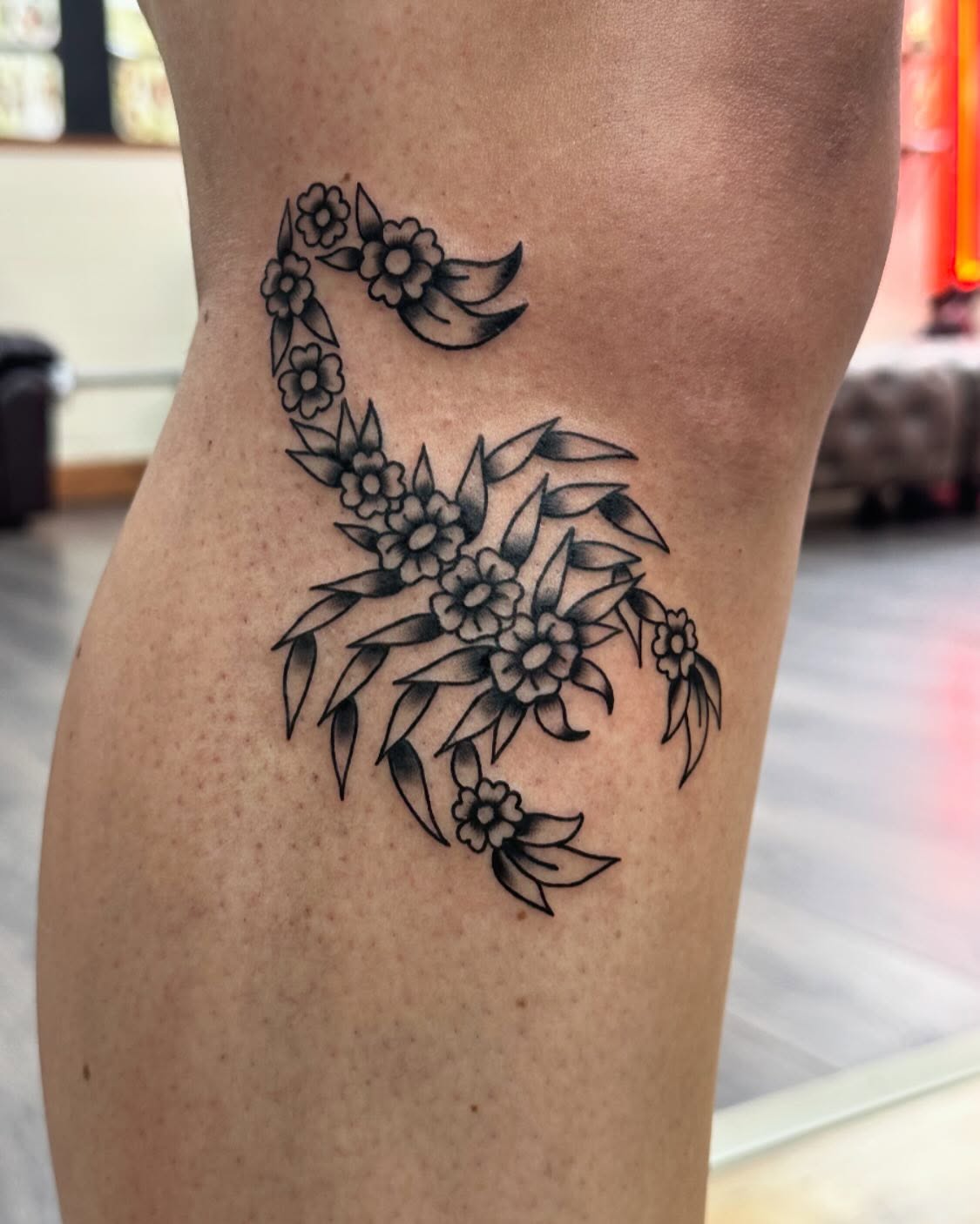 Tattoo by @juniper_oshea — black_and_grey