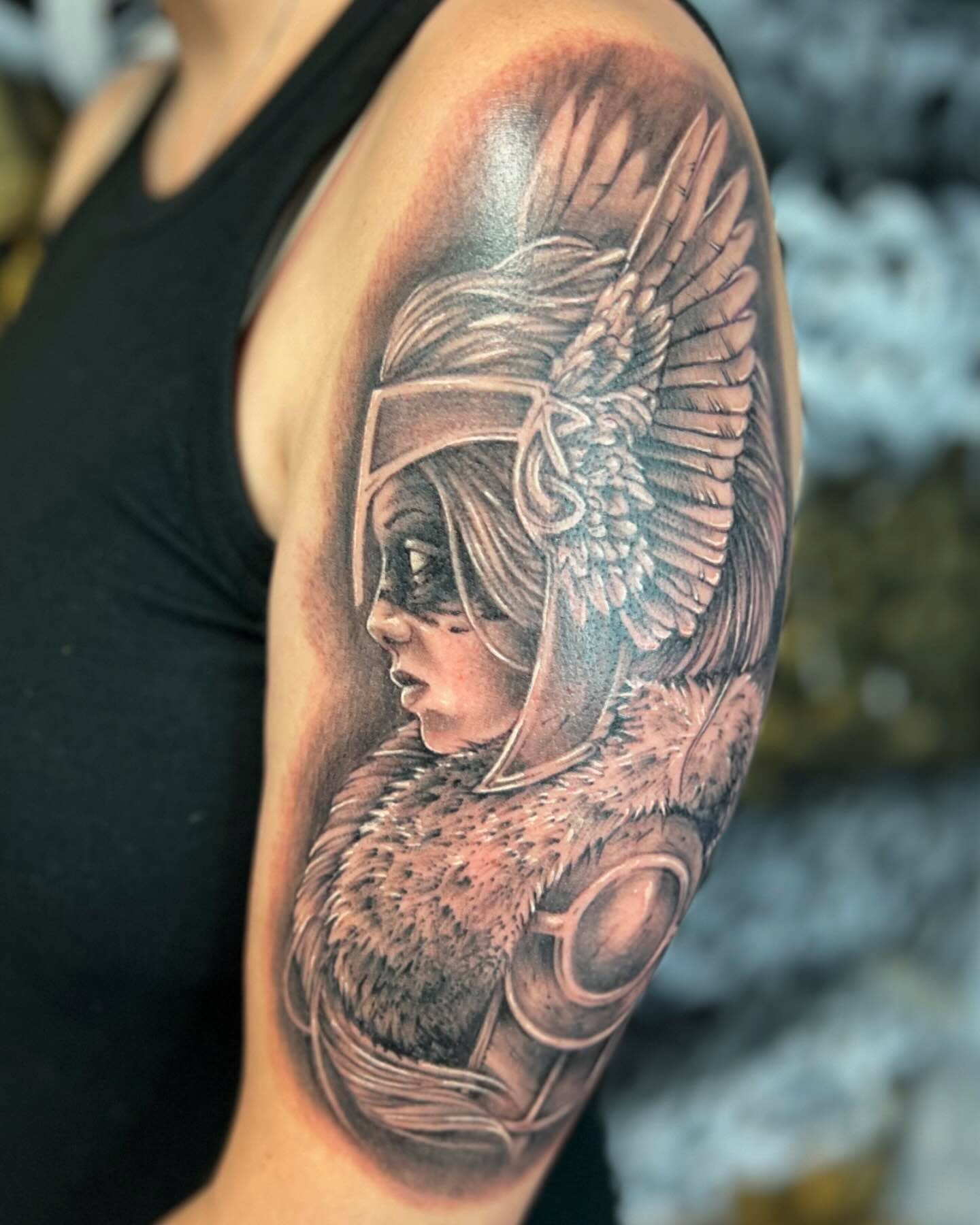 Tattoo by @relentlesley83 — realism, black_and_grey