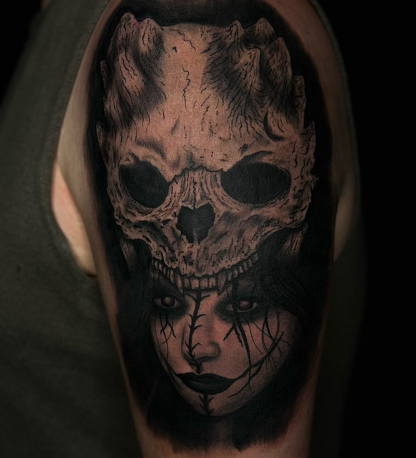 Tattoo by @brooksctattoos — dark_realism