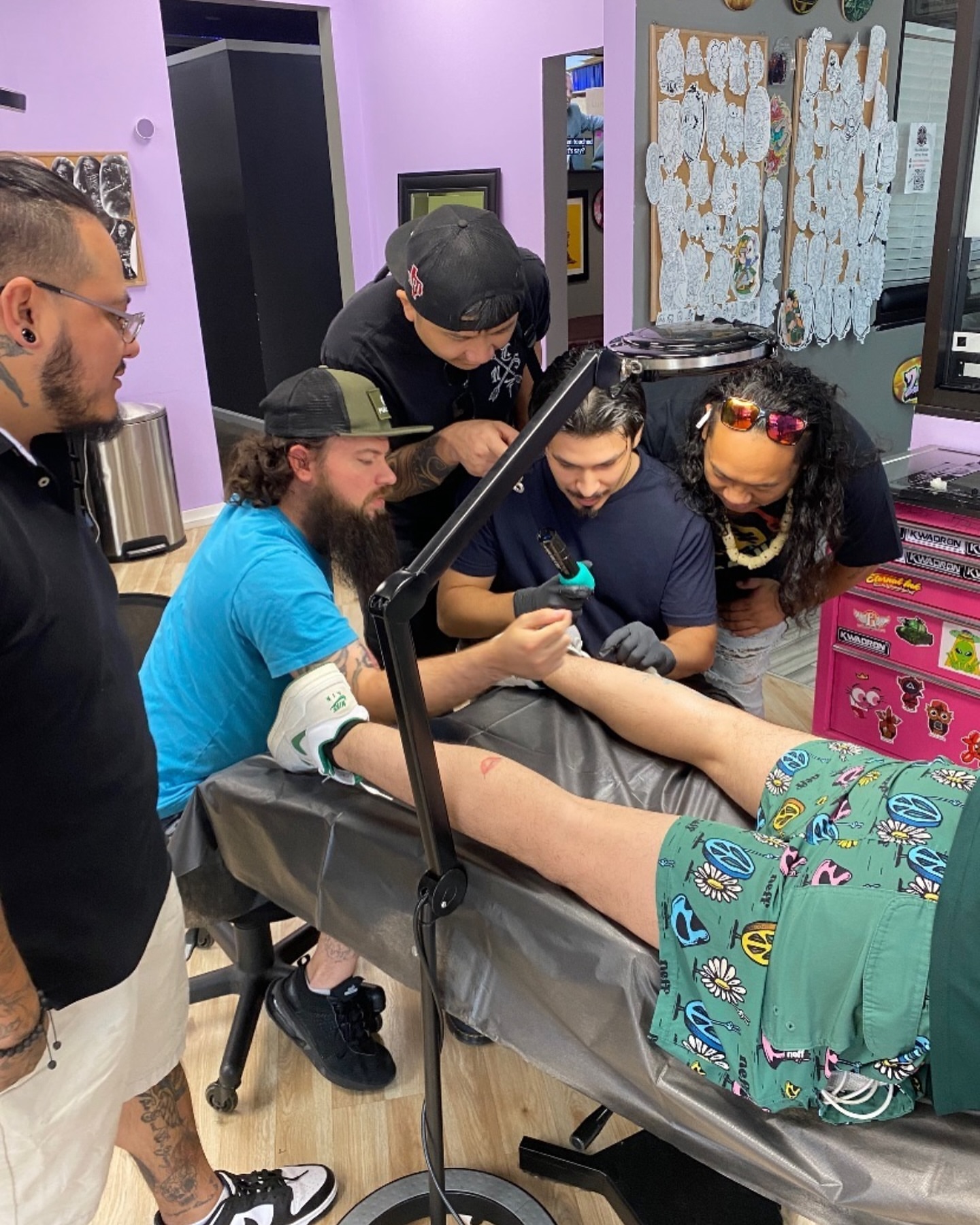 Leg tattoo American traditional tattoo on the leg by memo